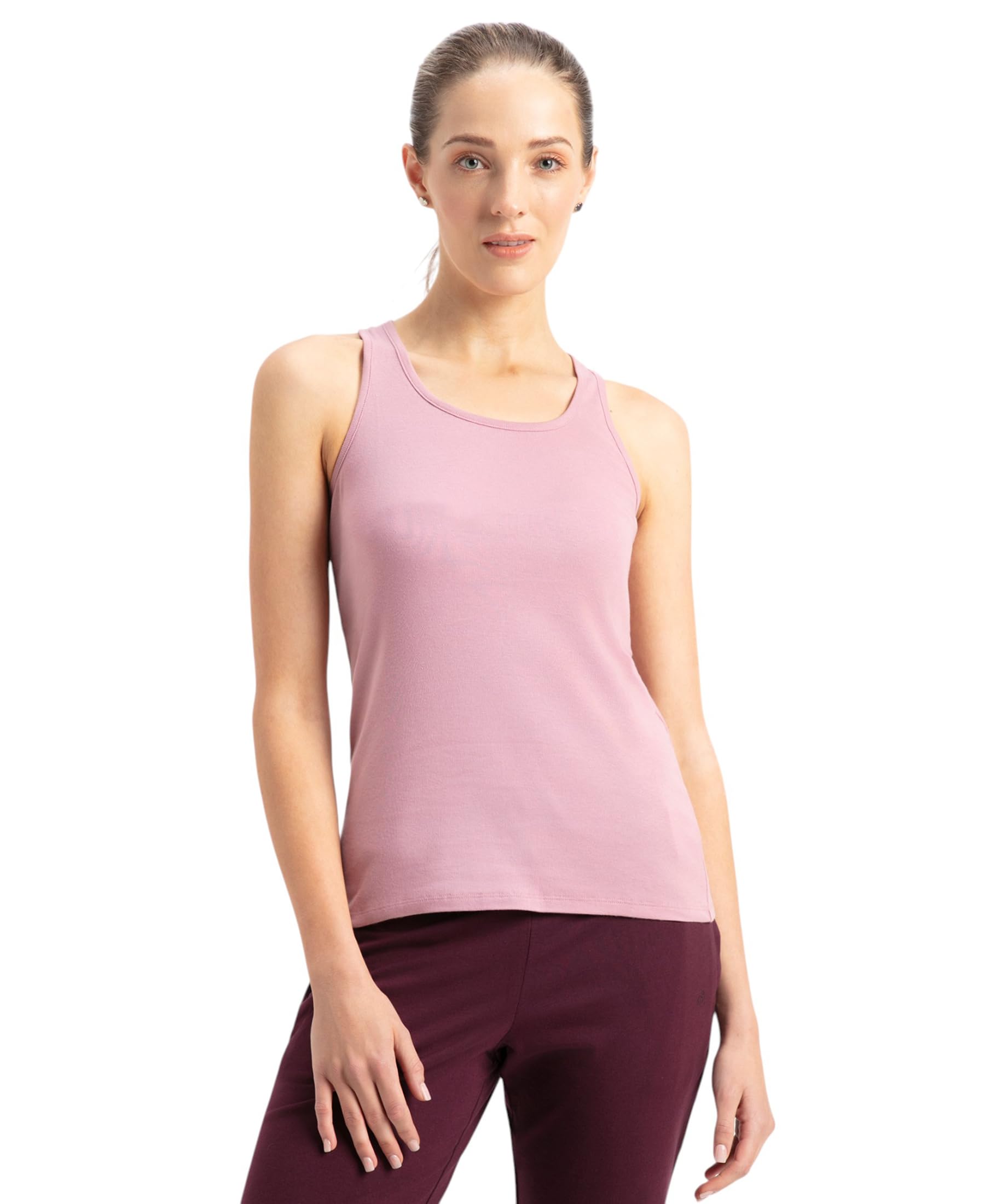 Jockey Women's Solid Racerback Tank Top - Lilas