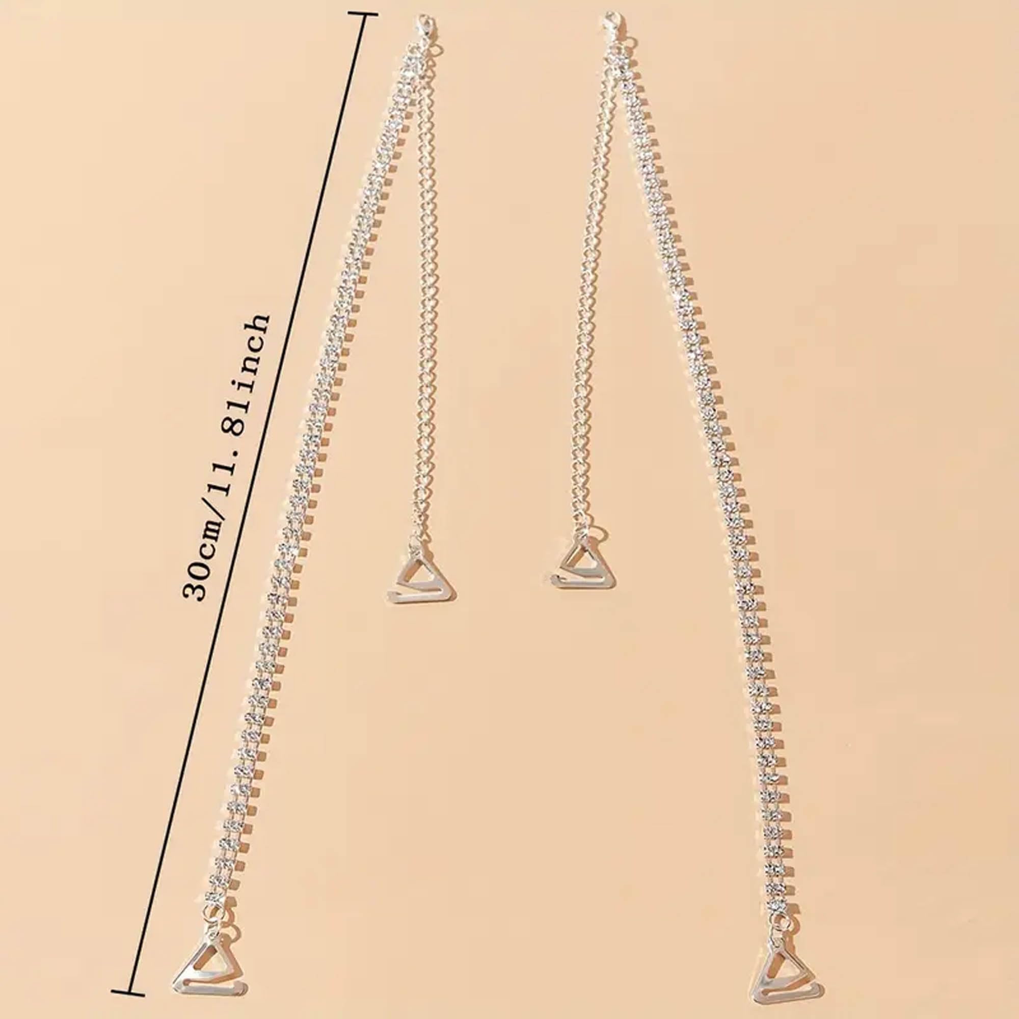 CURATED CART Rhinestone Bra Straps for Bridal Gowns - Image 3