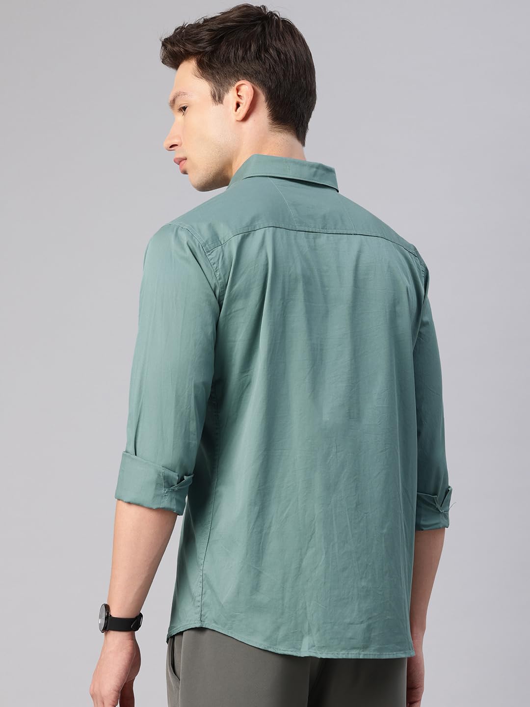 Majestic Man Casual Shirt for Men - Dusty Teal - Image 4