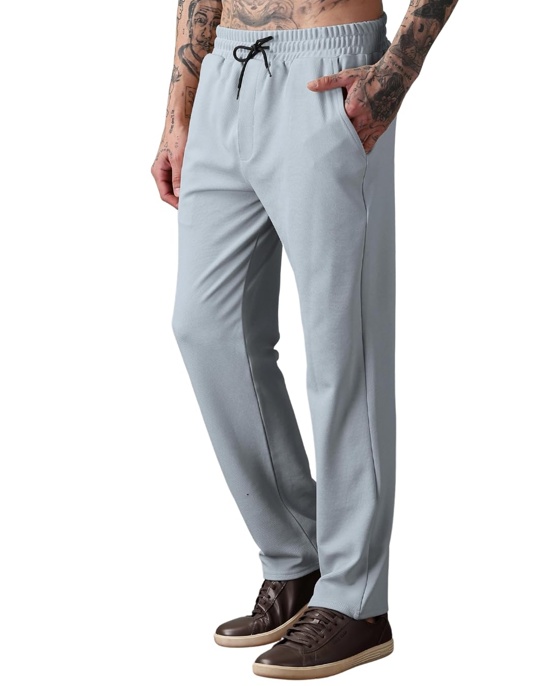 Buccachi Men's Track Pants - Light Grey