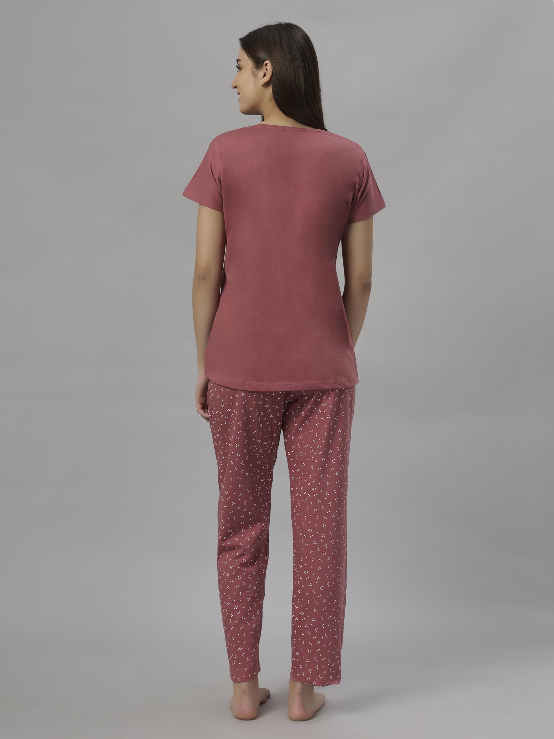 DZZO Women Cotton Printed Night Suit - Image 4