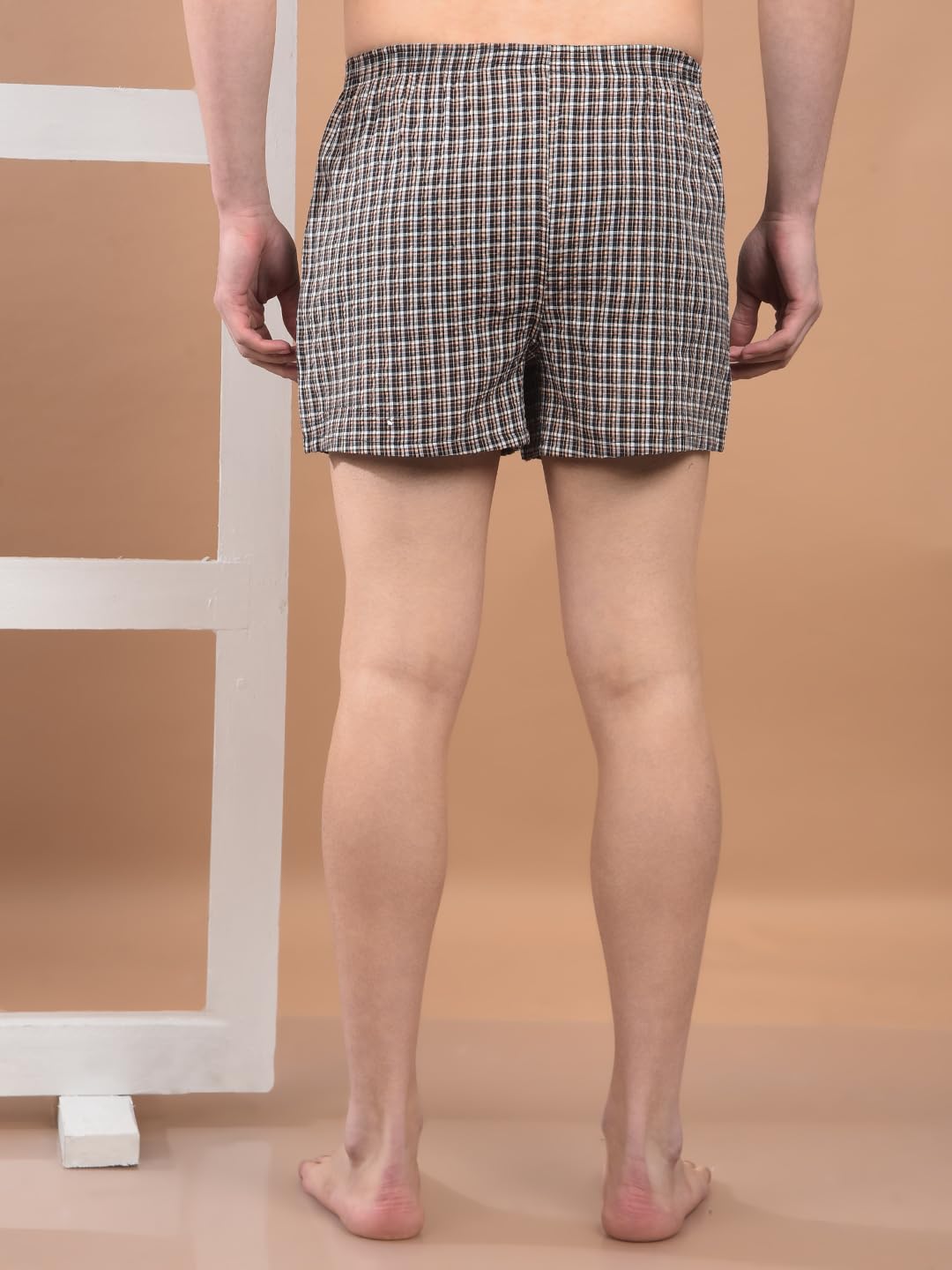Dollar Men's Cotton Checkered Boxers - Image 5