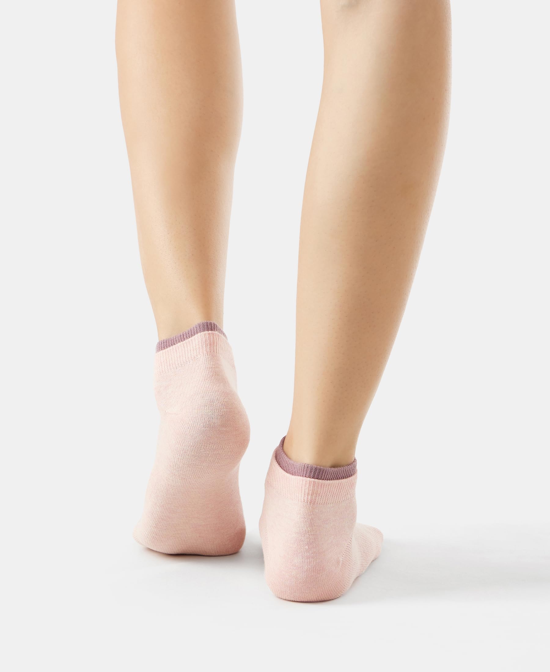 Jockey Women's Low Show Socks - Elderberry & Pink Sorbet Melange - Image 5