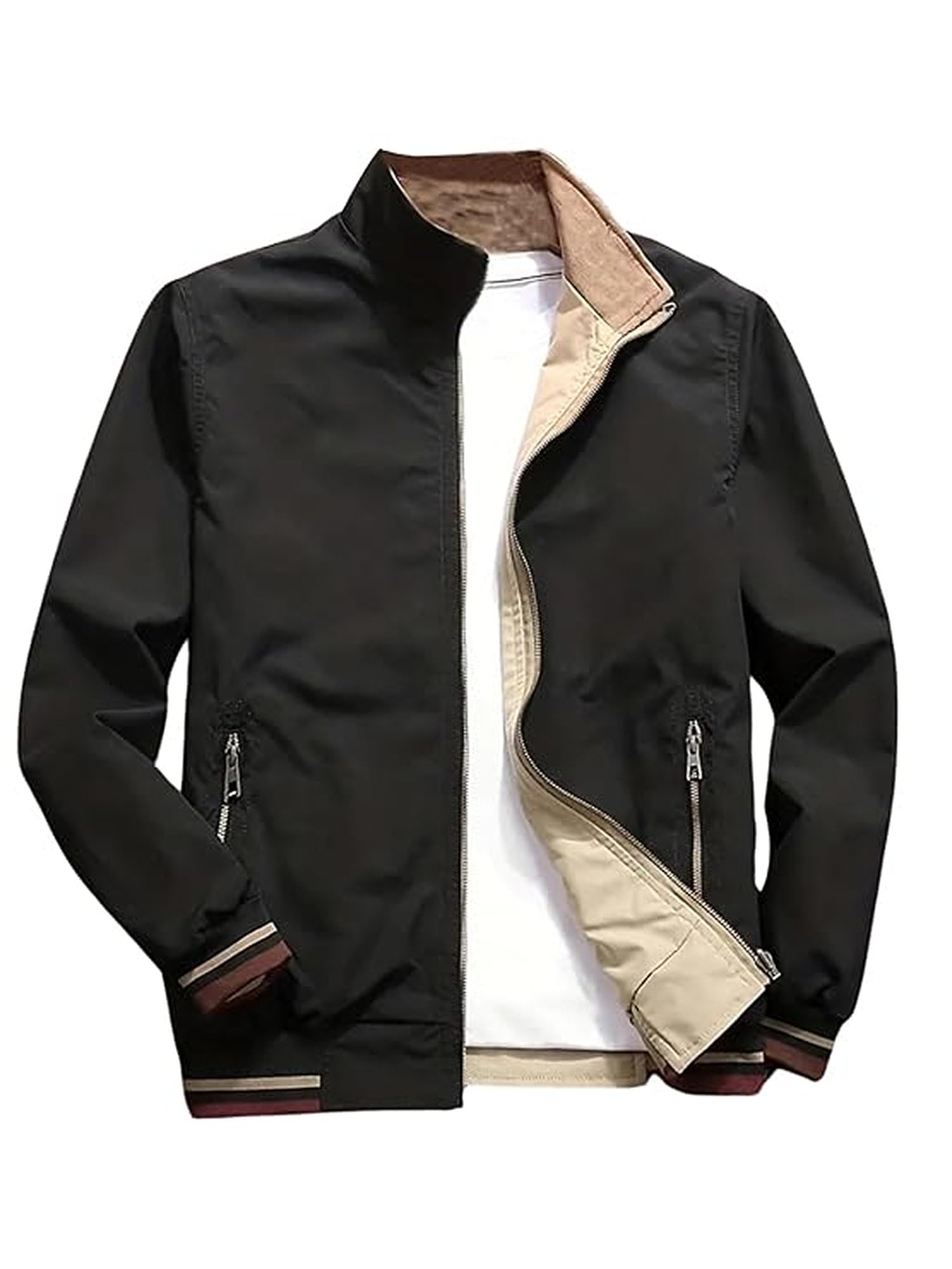 Lymio Men's Black Bomber Jacket