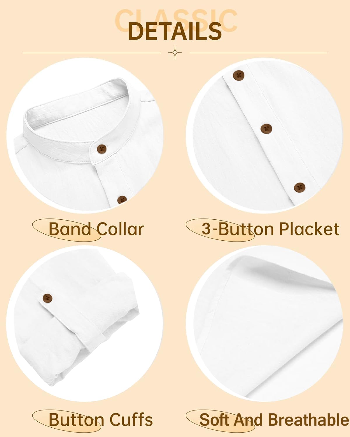 Zombom White Cotton Blend Kurta for Men - Image 5