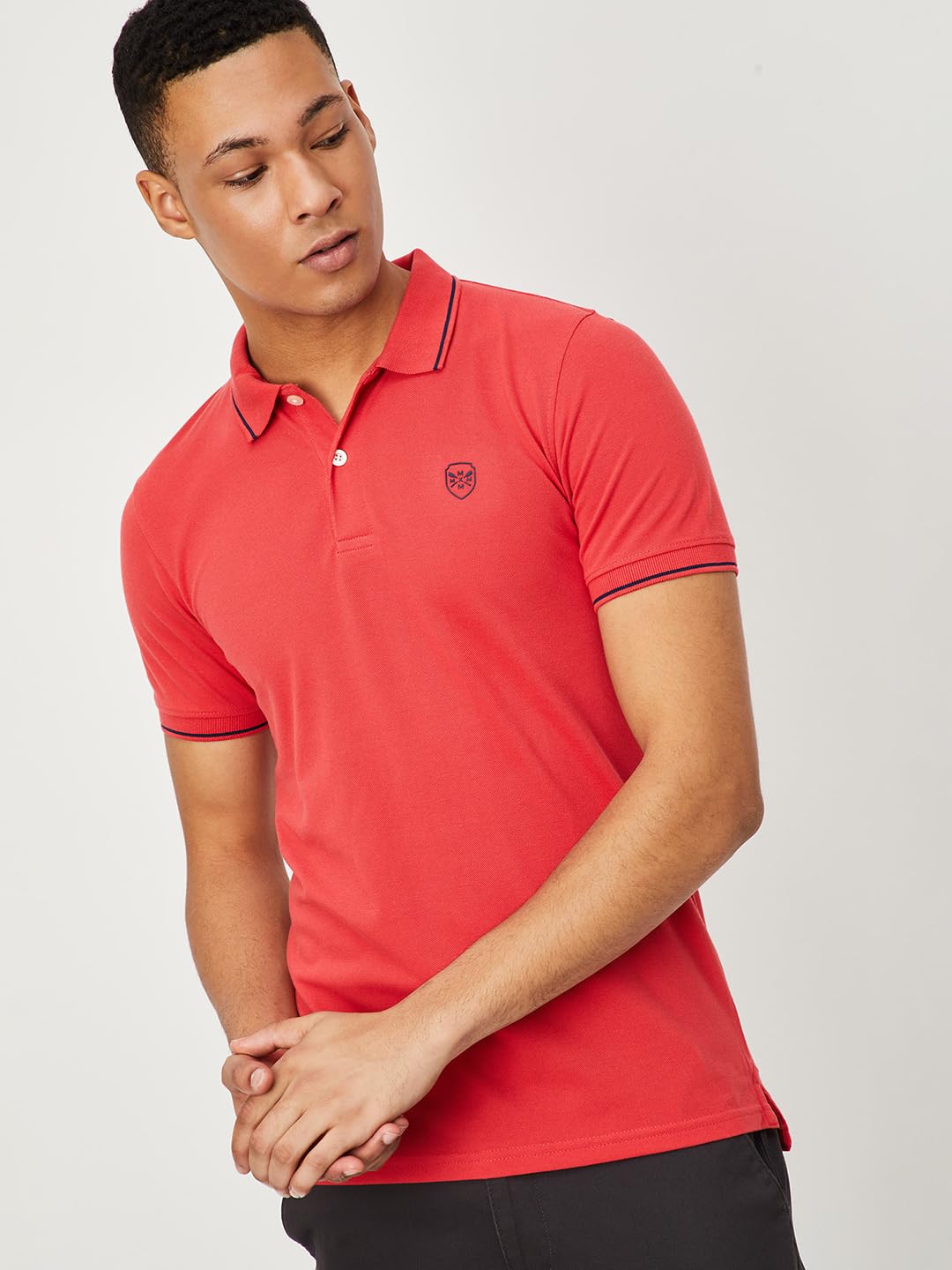 Max Men Red Polo T-Shirt - Image 3
