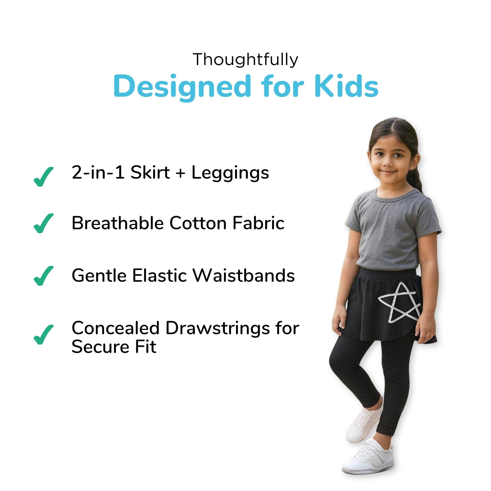 YouGotPlanB Skeggings for Girls - Cotton - Image 3