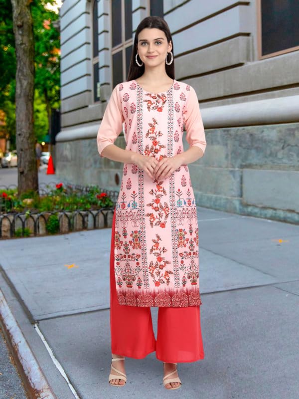 Pinkmint Women Crepe Kurti - Pink - Image 5