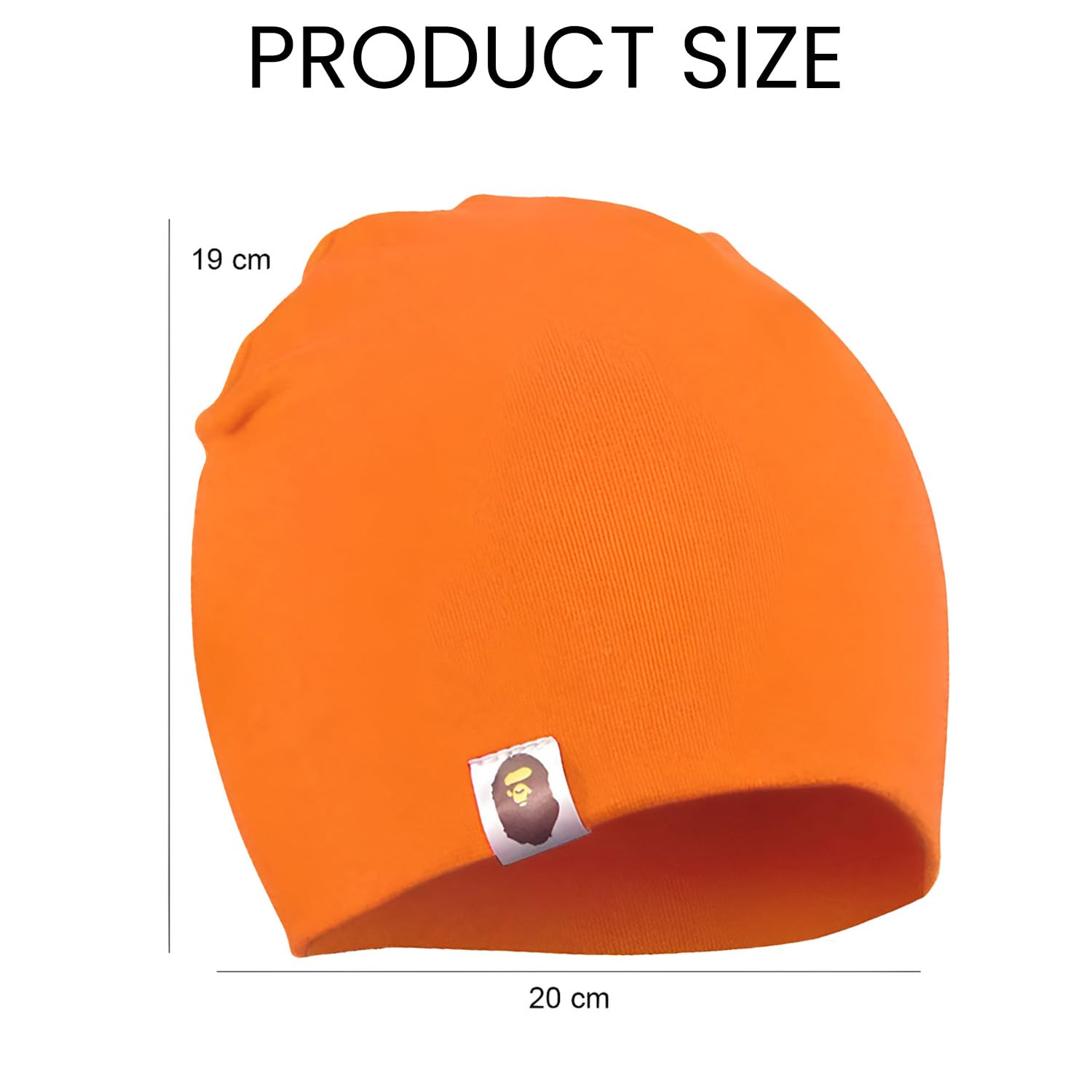 SYGA Unisex Baby Beanie Cap - Orange - Image 3