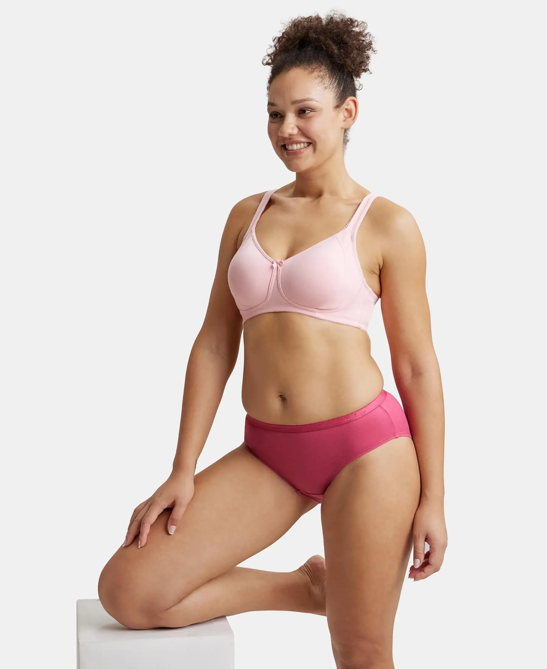 Jockey Women's Wirefree Bra - Candy Pink - Image 5