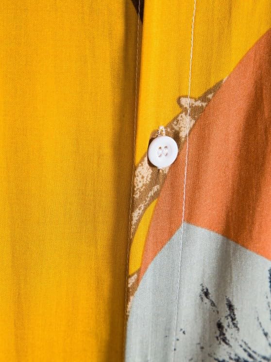 DHRUVI TRENDZ Mens Casual Shirt - Yellow - Image 3