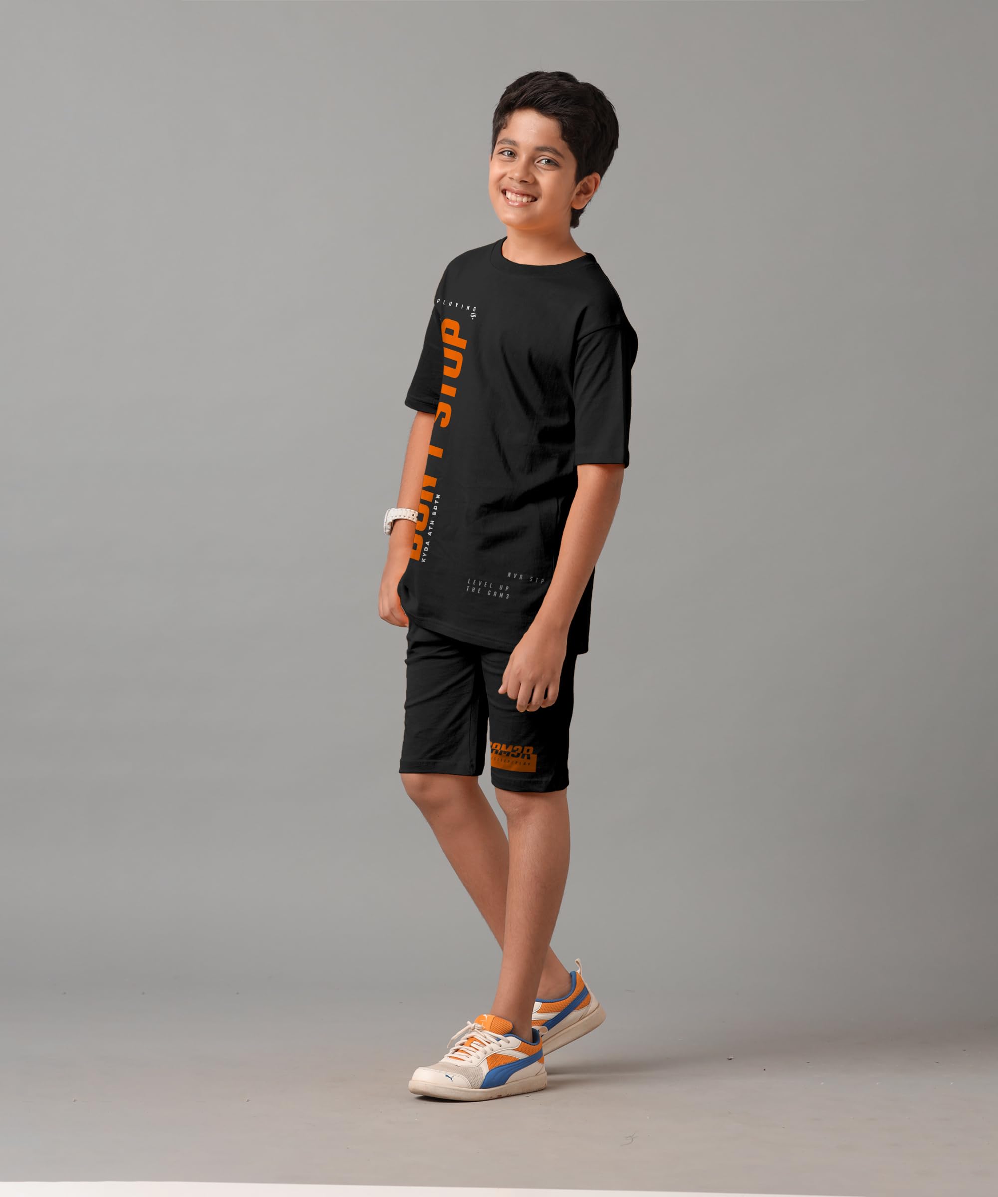 KYDA KIDS Boy's Printed Tshirt and Shorts - Image 3