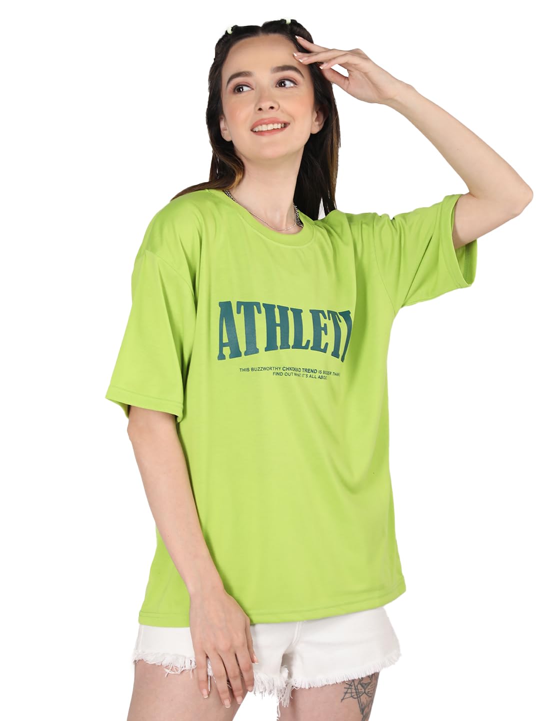 CHKOKKO Neon Printed T-Shirt for Women - Image 5