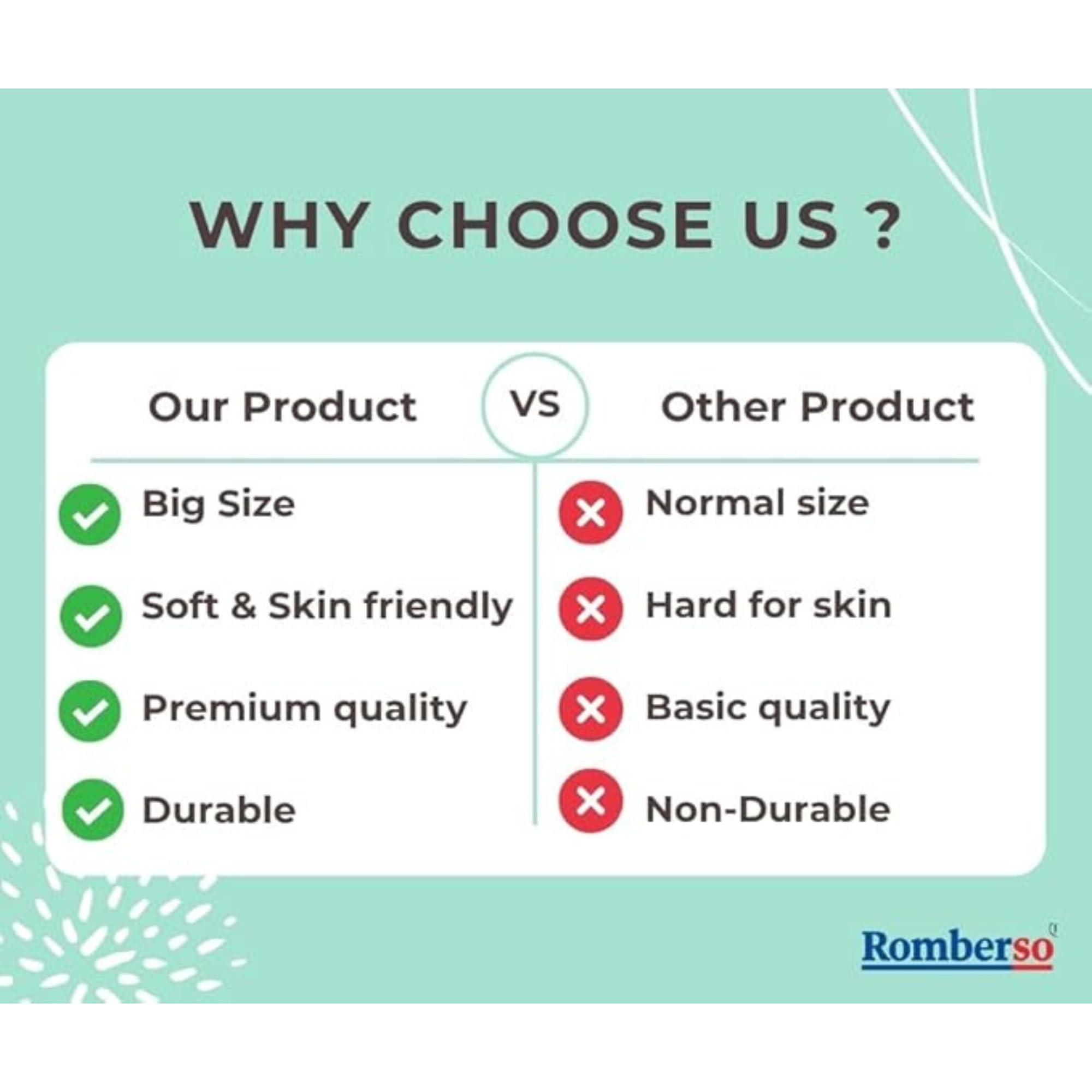 Romberso Men's Handkerchiefs - Striped - Image 4