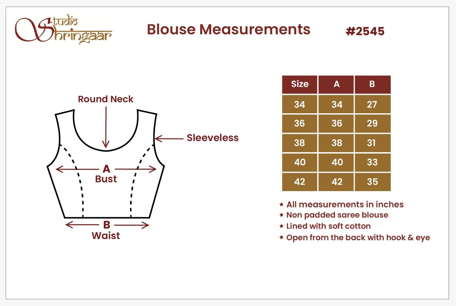 Studio Shringaar Women's Art Silk Sleeveless Saree Blouse - Pink - Image 5