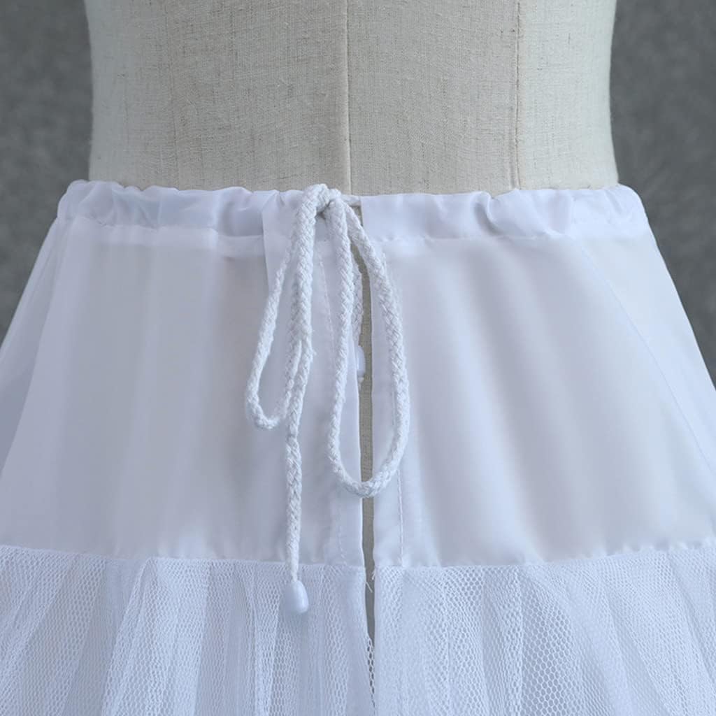 DOLLFASHION Women's Can Can Skirt - White - Image 3