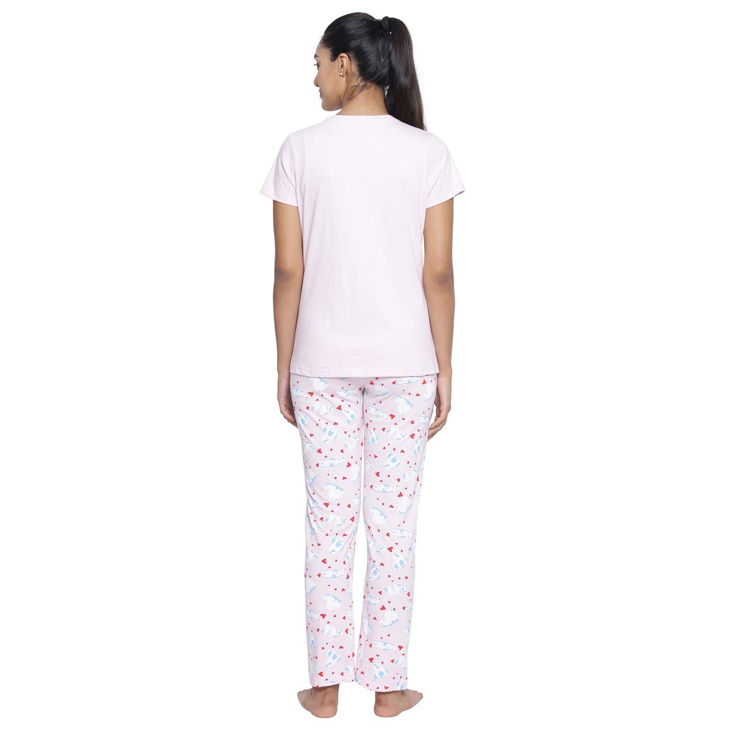 Real Basics Women's Cotton Animal Print Pajama Set - Image 5