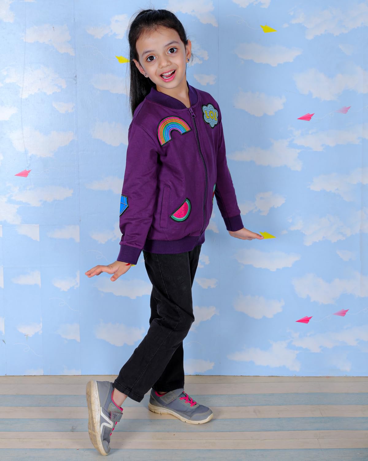 The Mom Store Multicolor Winter Bomber Jacket for Baby - Image 4