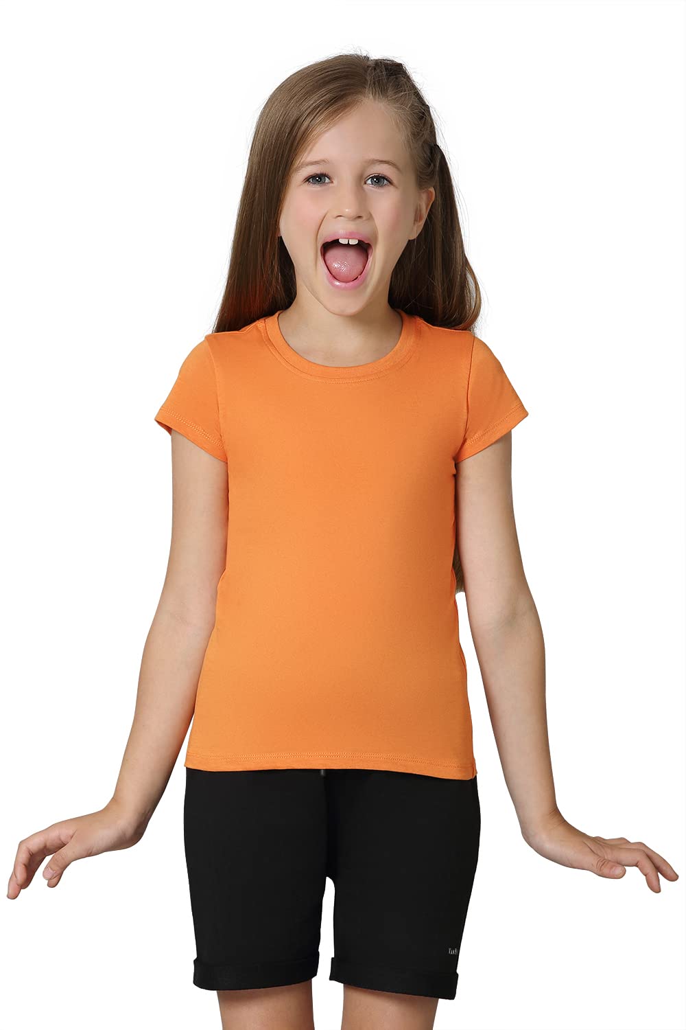 Van Heusen Girls Ultra Soft T-Shirt - Apricot Buff Yellow - Image 2