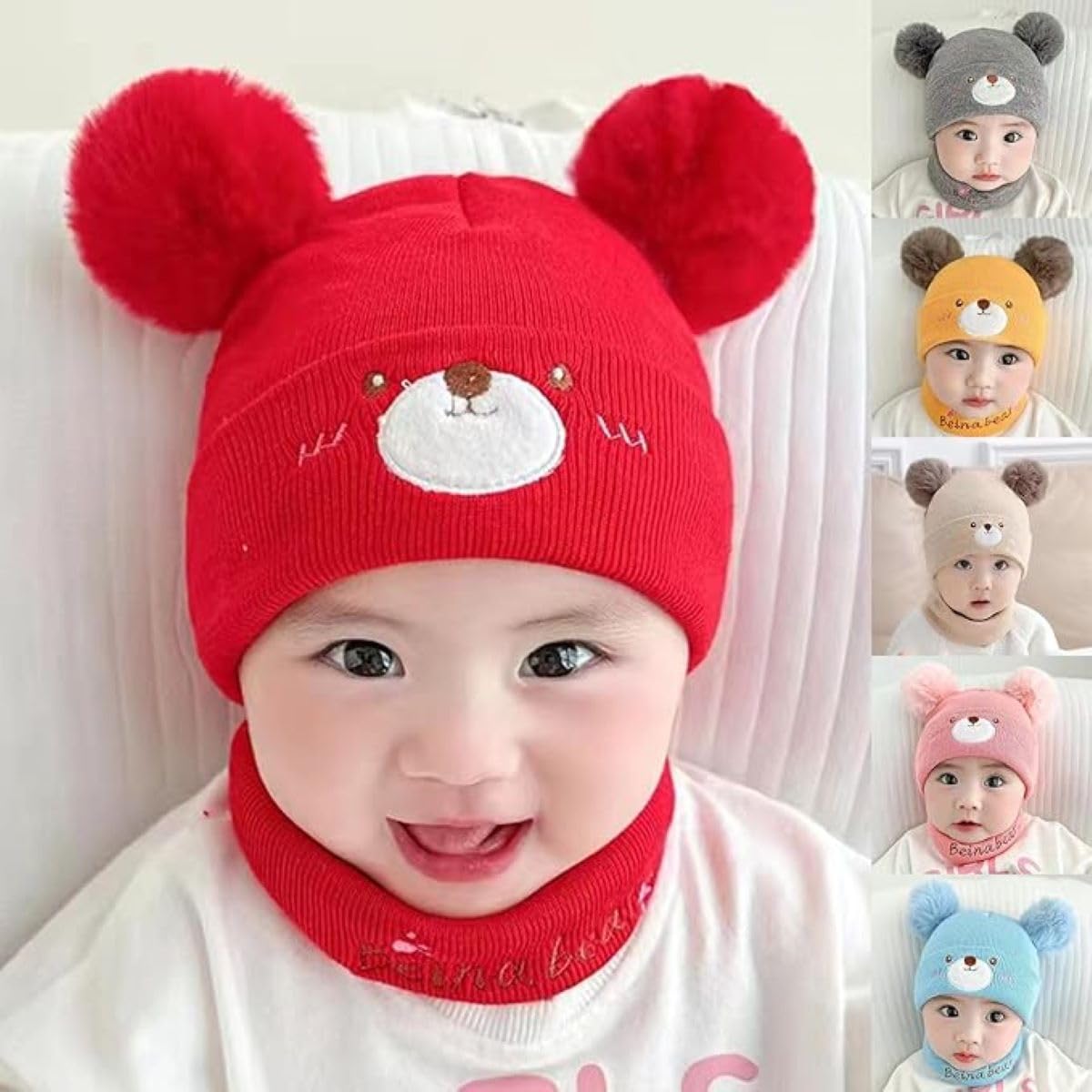 INFISPACE Baby Woolen Skull Beanie - Blue - Image 5