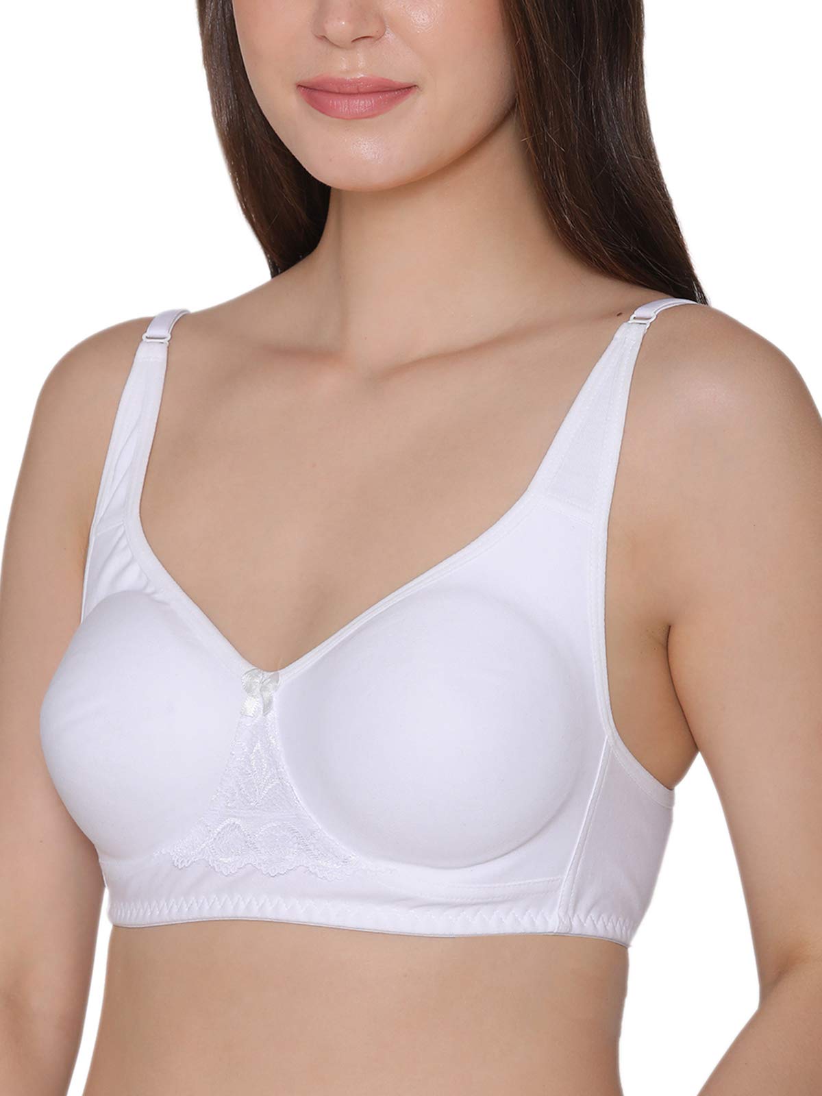 Clovia Women's Cotton Non-Padded Bra with Lace - Image 4