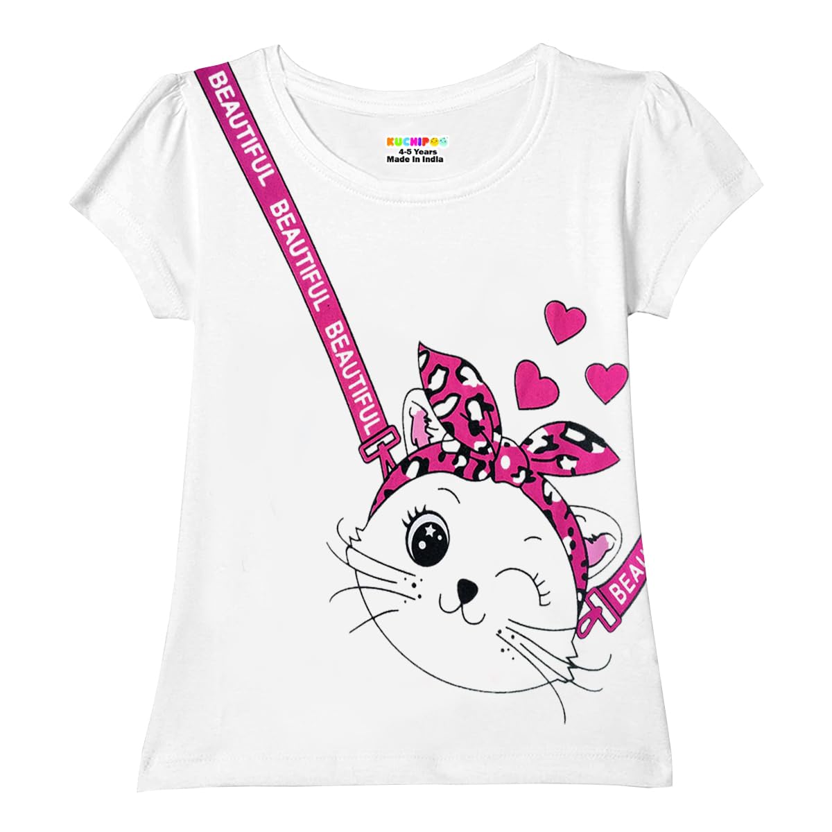 Kuchipoo Girls Cotton T-Shirt - Image 4