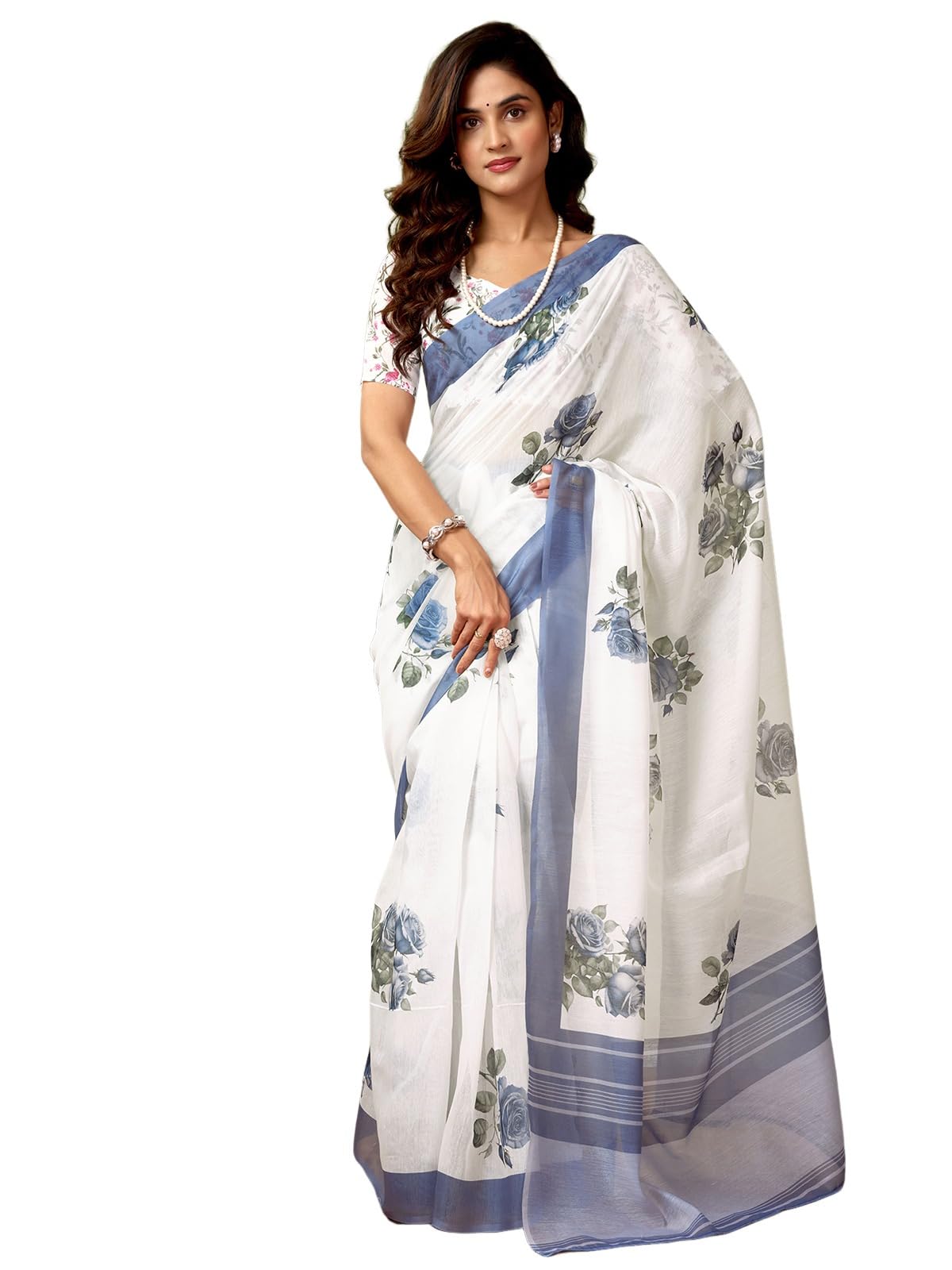 Satrani Chanderi Cotton Printed Saree for Women