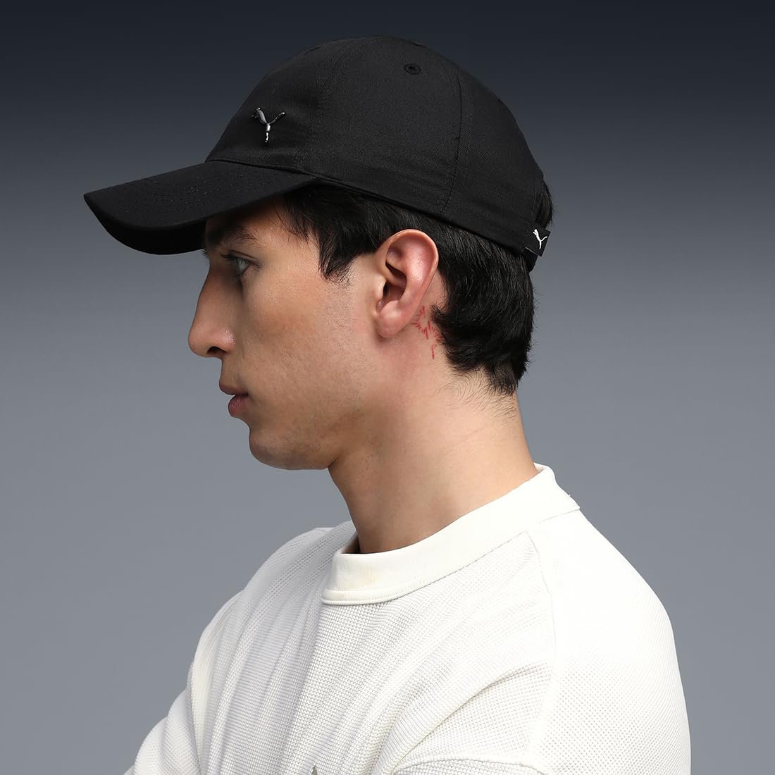 Puma Metal Cat Baseball Cap - Black Unisex - Image 3