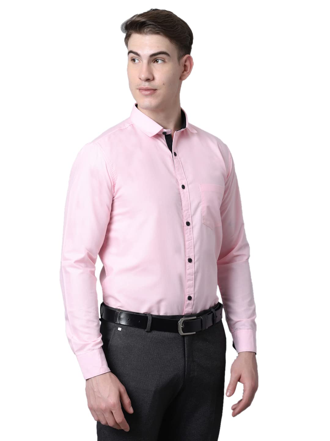 Majestic Man Formal Shirts for Men - Light Pink - Image 3