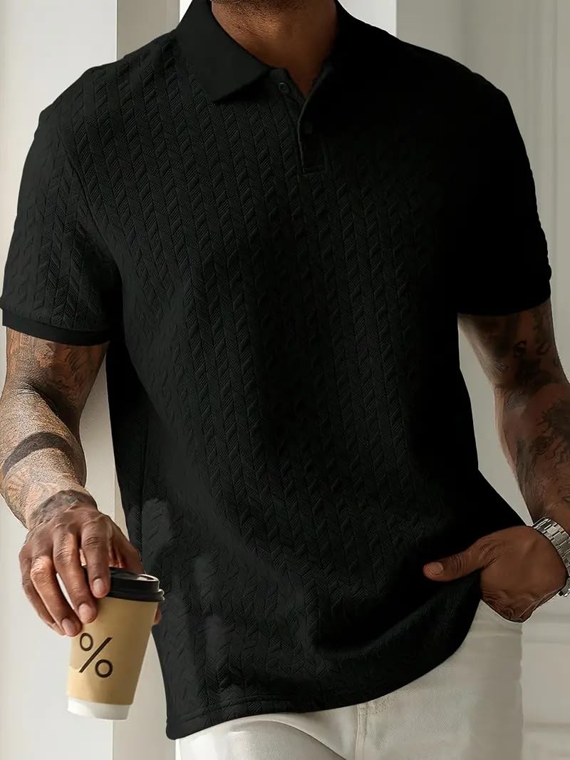 Trillion Men's Polo T Shirt - Black - Image 4
