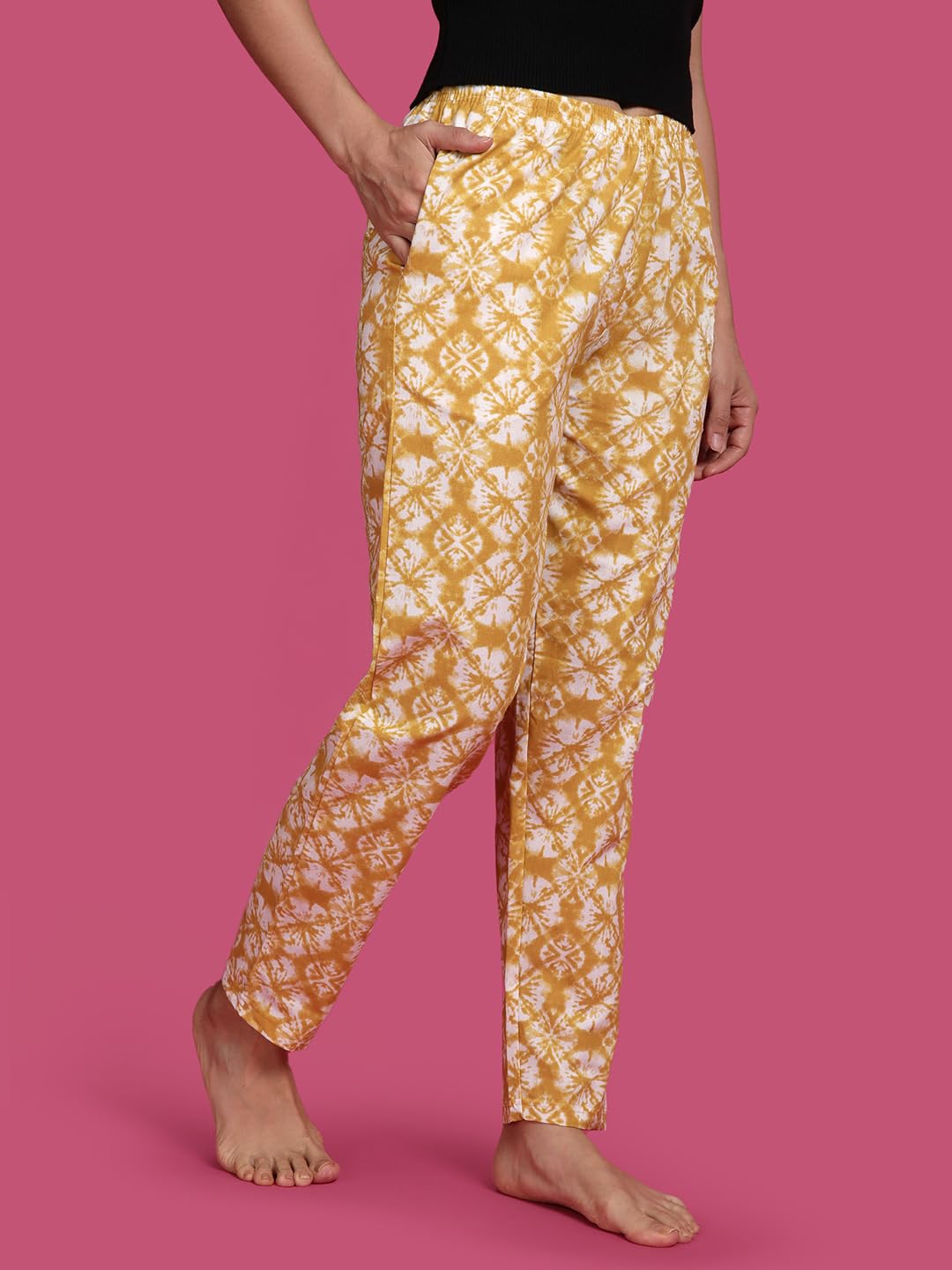 KRYPTIC Cotton Printed Lounge Pants for Women - Image 3