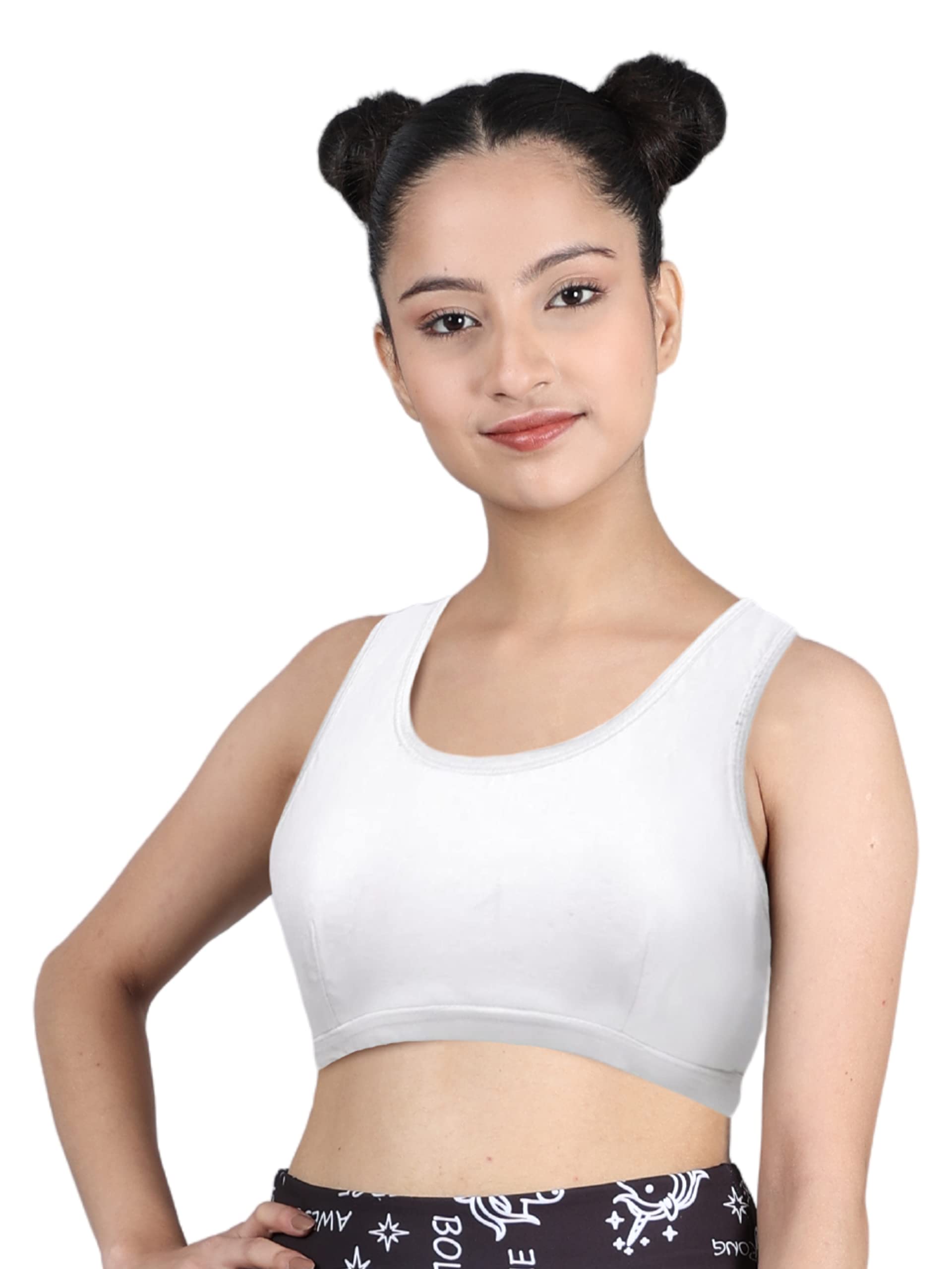 DChica Essentials Sports Bra for Girls - Cotton
