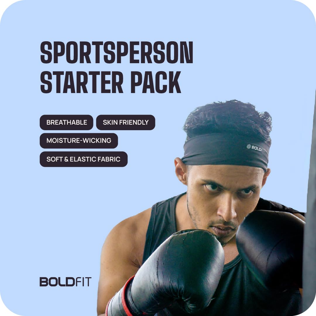 Boldfit Lycra Wide Headband for Men & Women - Image 5