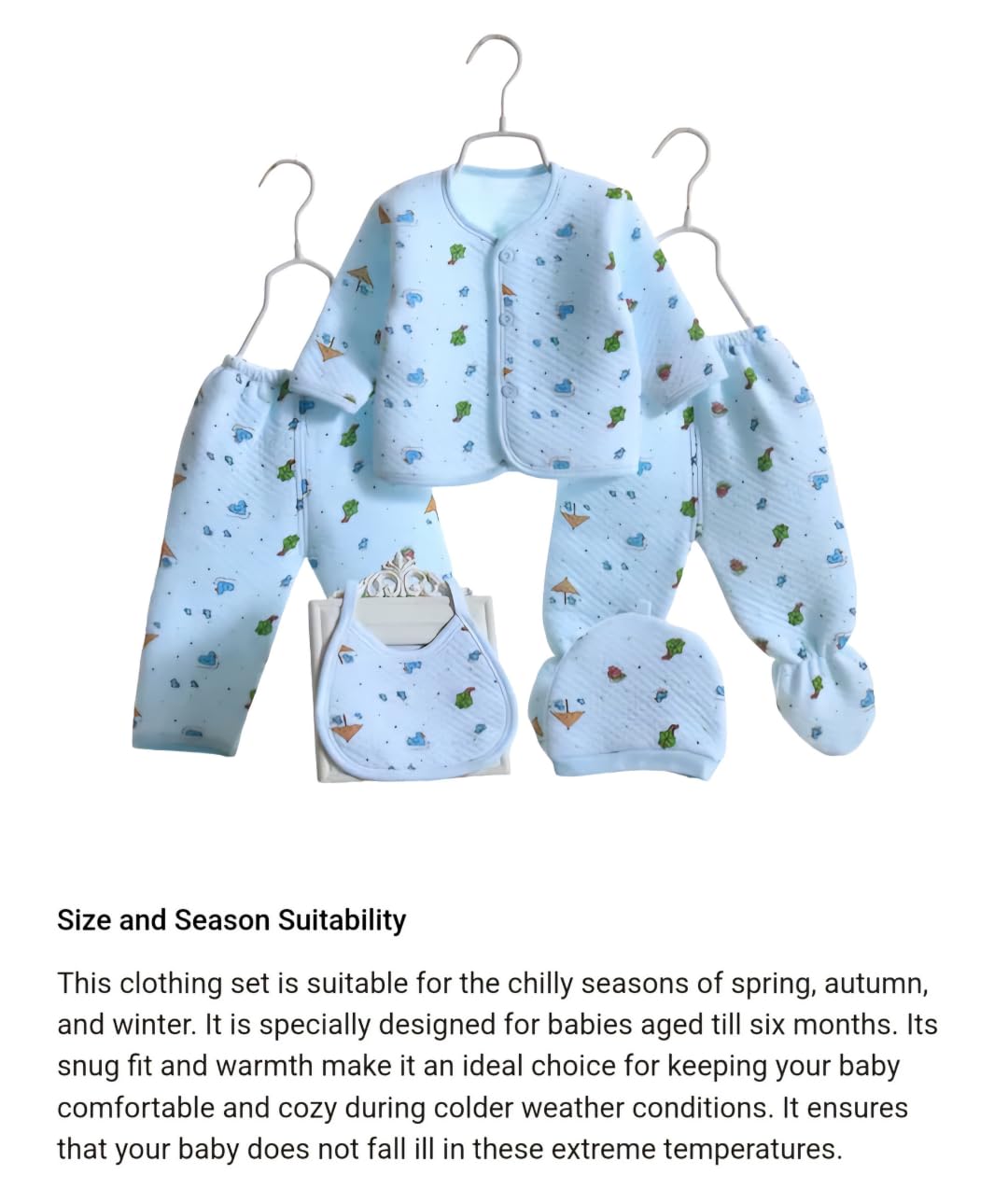 Unisex Baby Cotton Summer Suit - Image 5