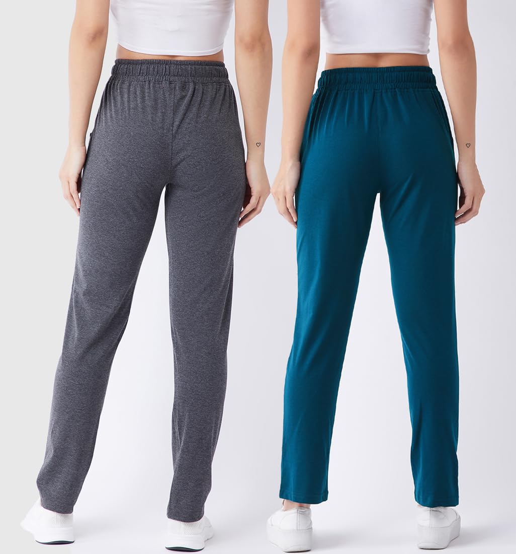 Modeve Women Mid Rise Cotton Blend Track Pant - Image 4