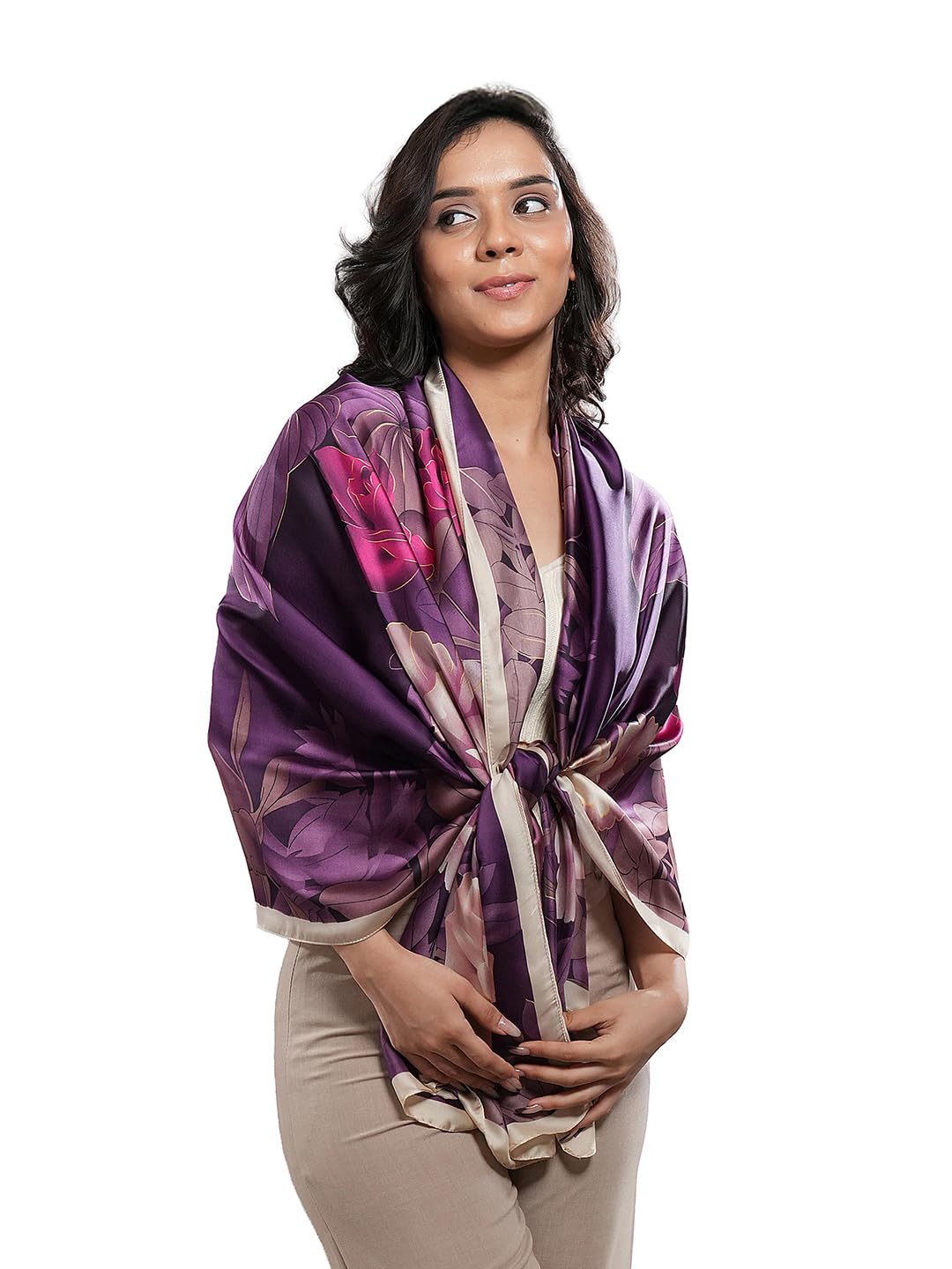CrossKulture Printed Poly Scarf for Women