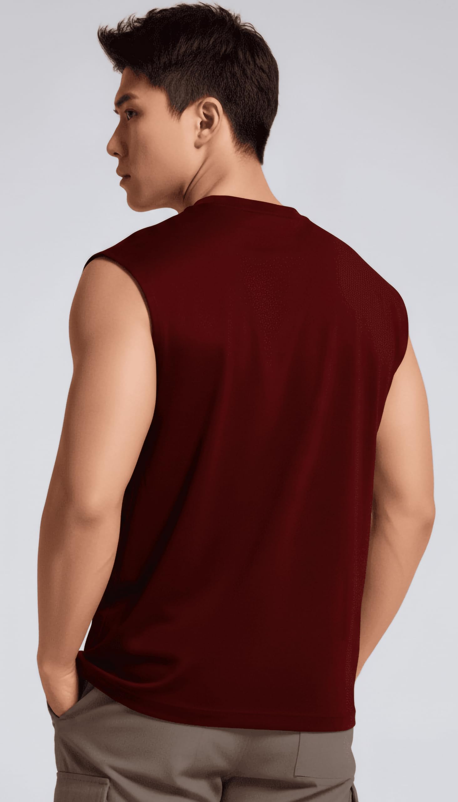 JUARI Men Multicolour Cotton Sleeveless Gym Vest - Image 4