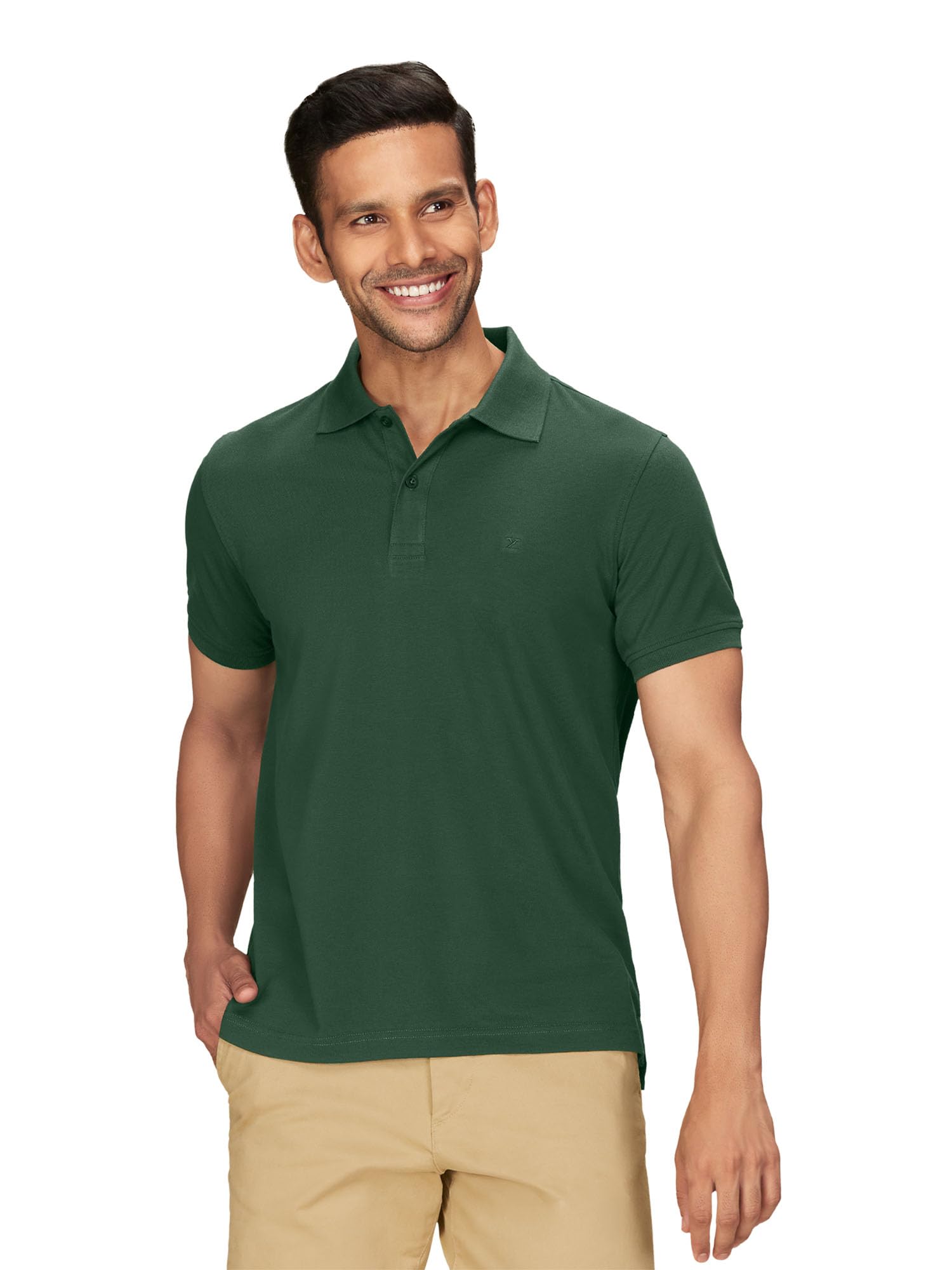 XYXX Men's Cotton Polo Tshirt - Oak