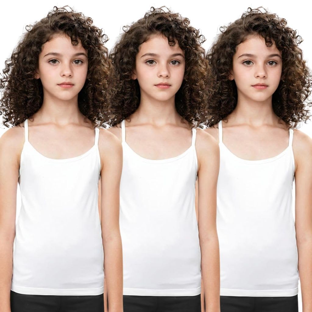 my adira White Camisole for Girls