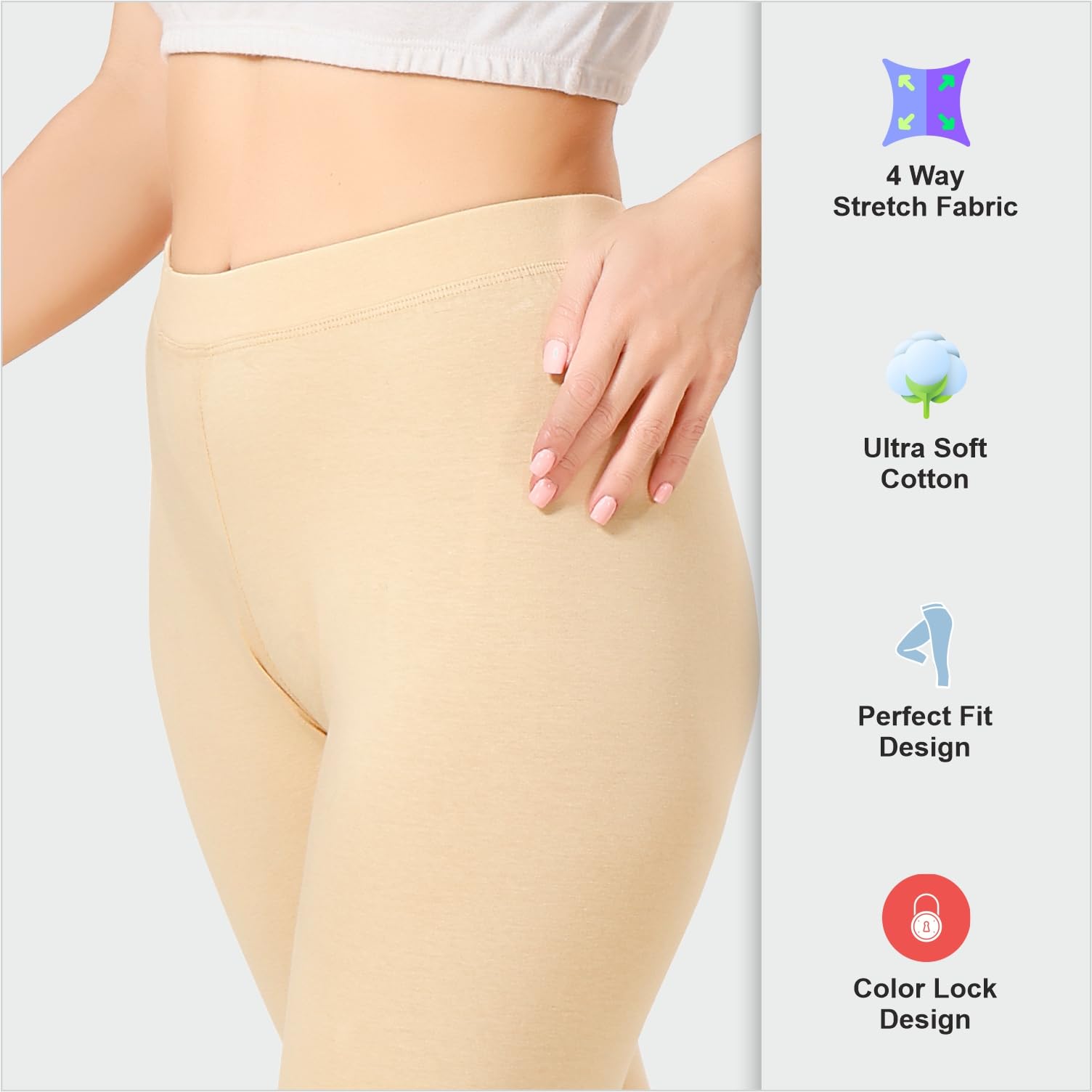 TRASA Mid-Rise Skinny Fit Cotton Trousers - Image 5