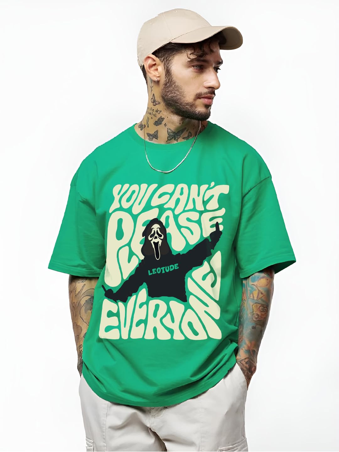 LEOTUDE Men Cottonblend Tshirt - Image 4