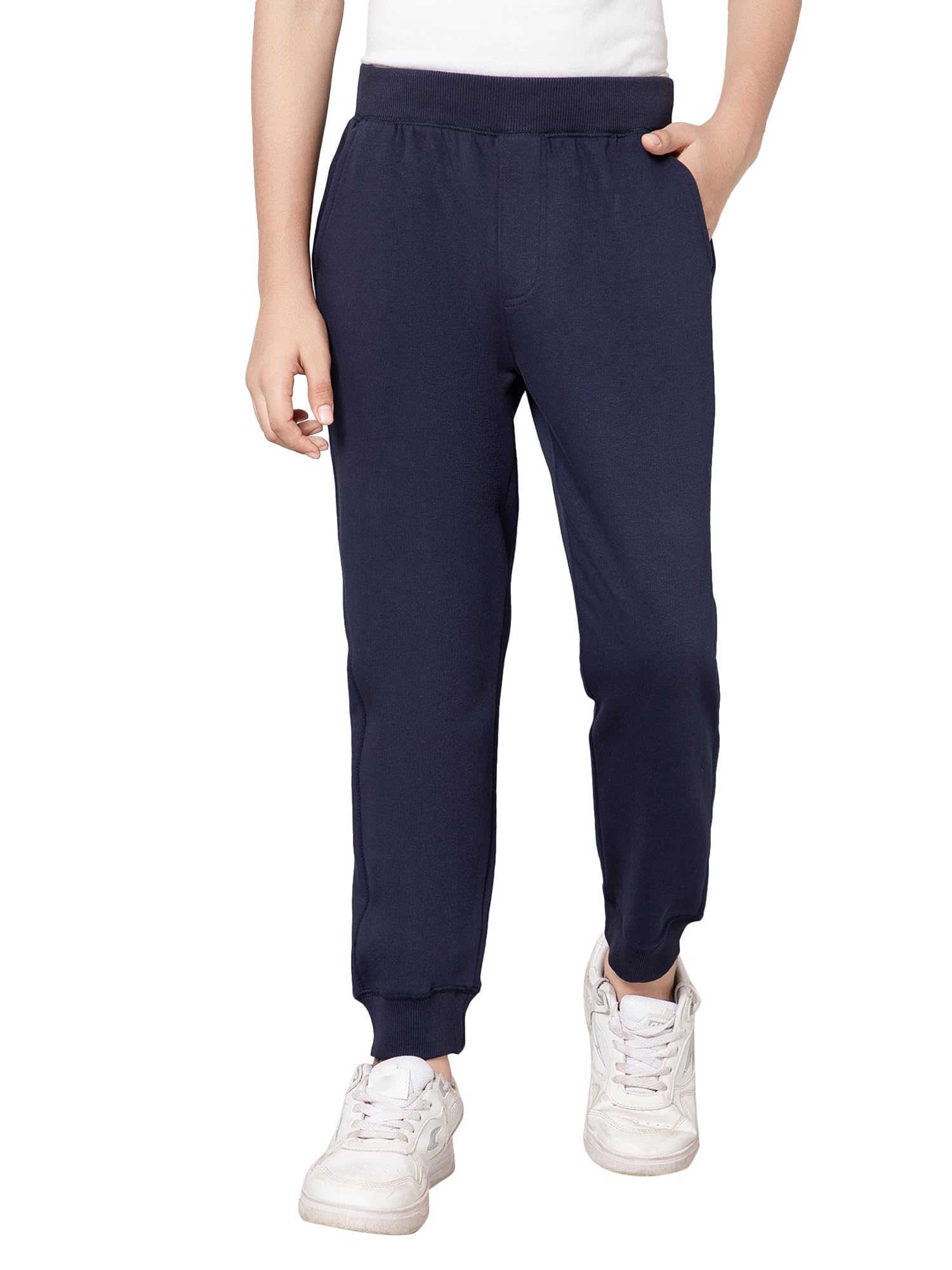 Alan Jones Boys Fleece Joggers - Navy