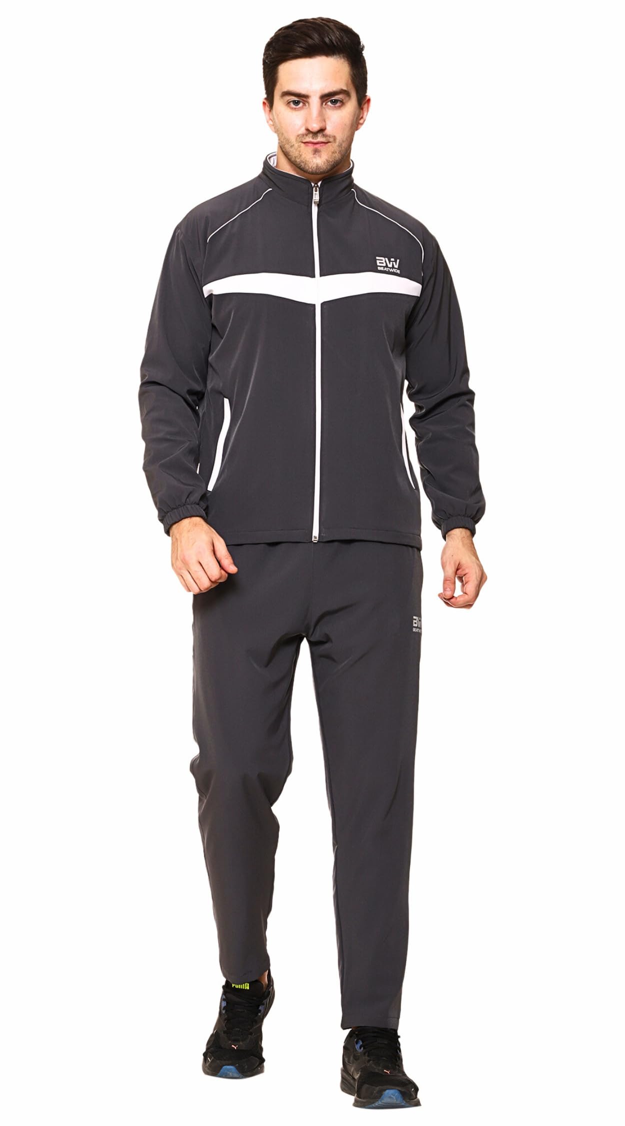 BEATWIDE Men Lycra Tracksuit with Mesh Lining