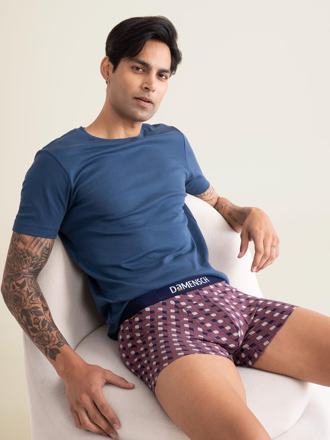 DAMENSCH Men Deo-Cotton Deodorizing Trunks - Earth Red - Image 3