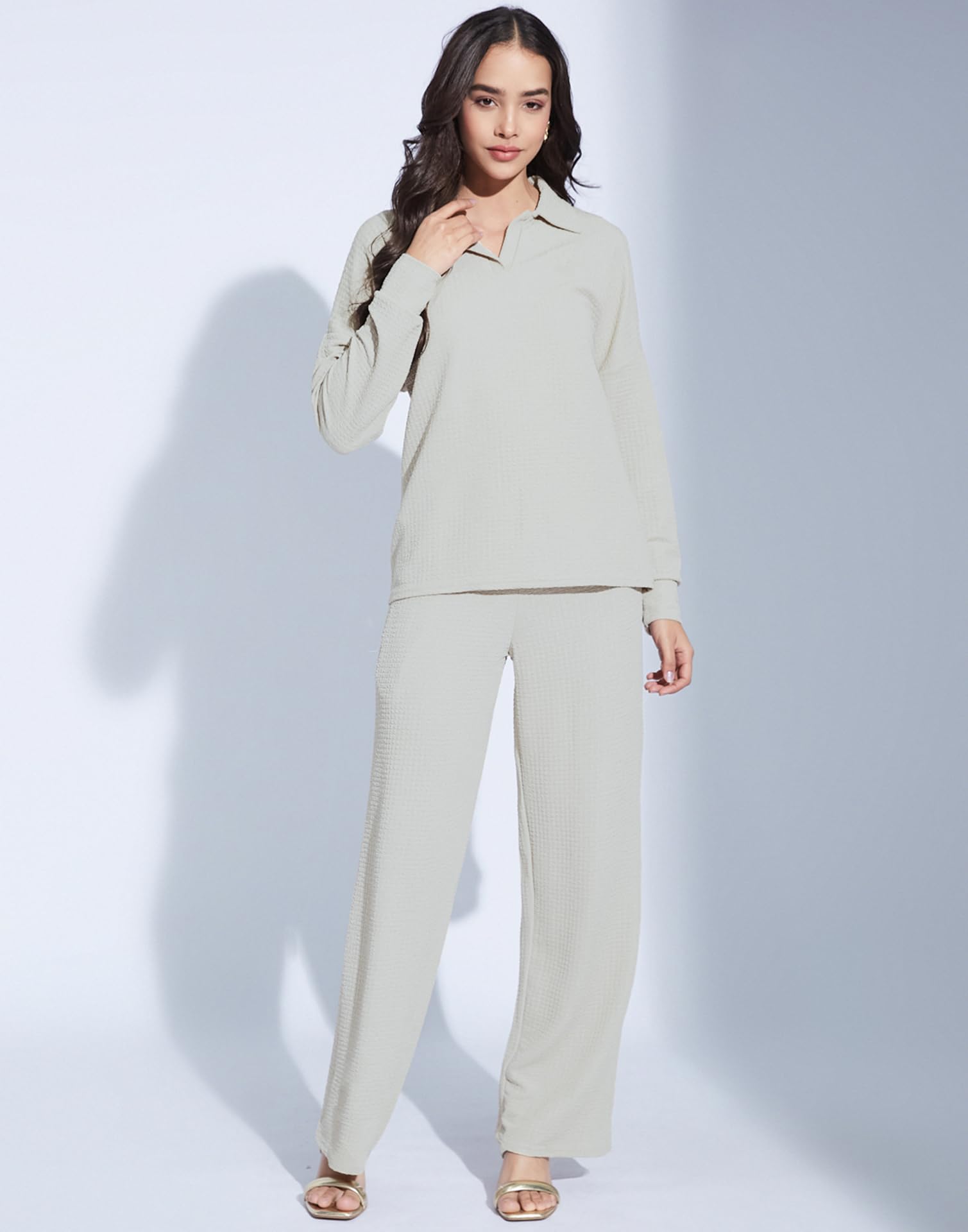 SIRIL Women Co-Ord Set - Light Beige - Image 5