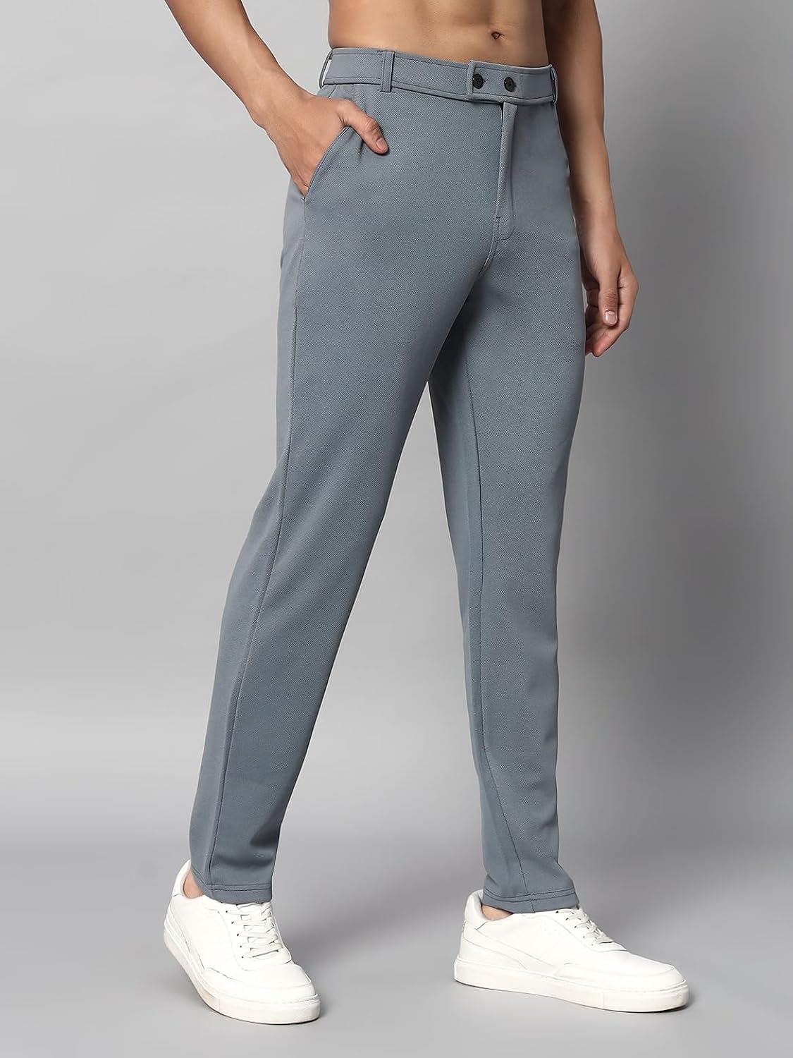 Mehrang Men Formal Trousers - Black - Image 4