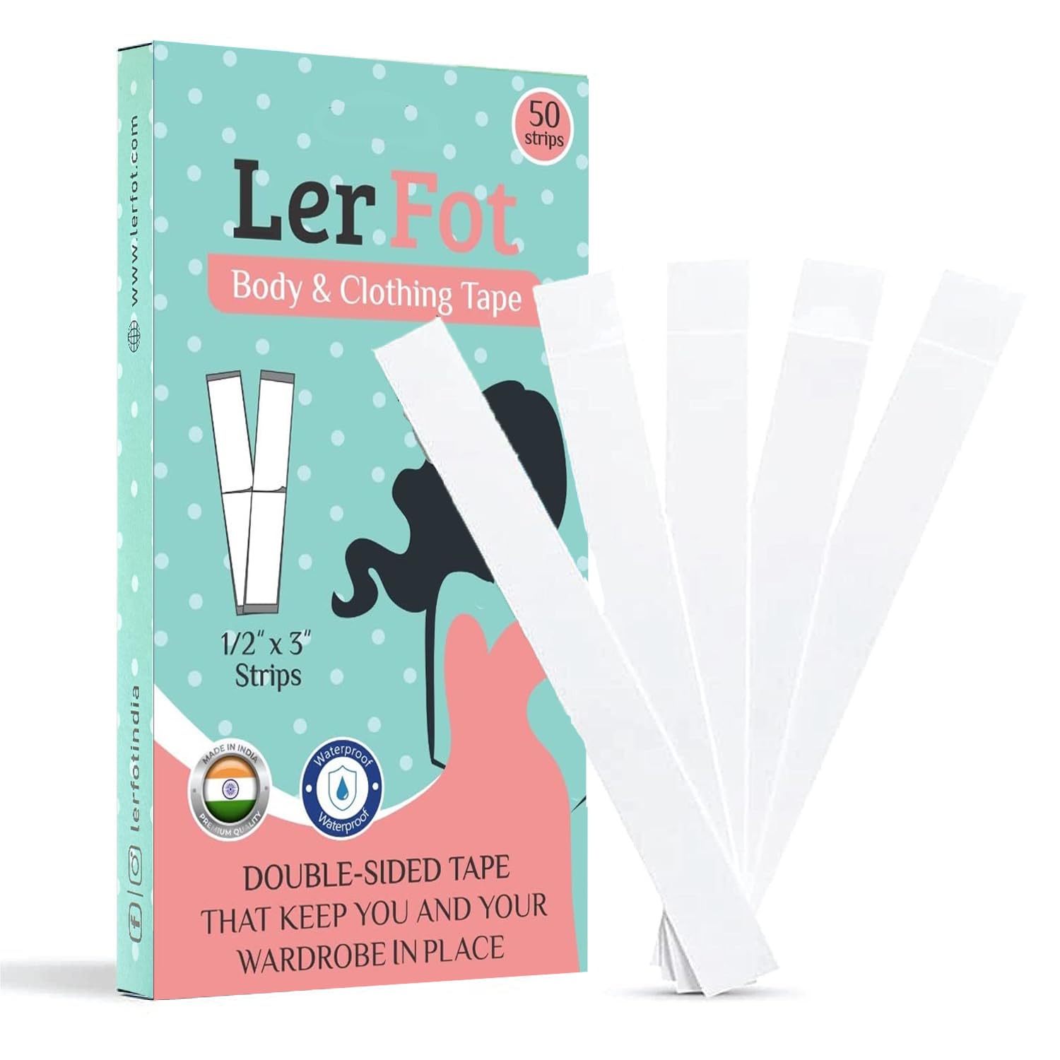 LERFOT Fashion Body Tape - Clear Double Sided