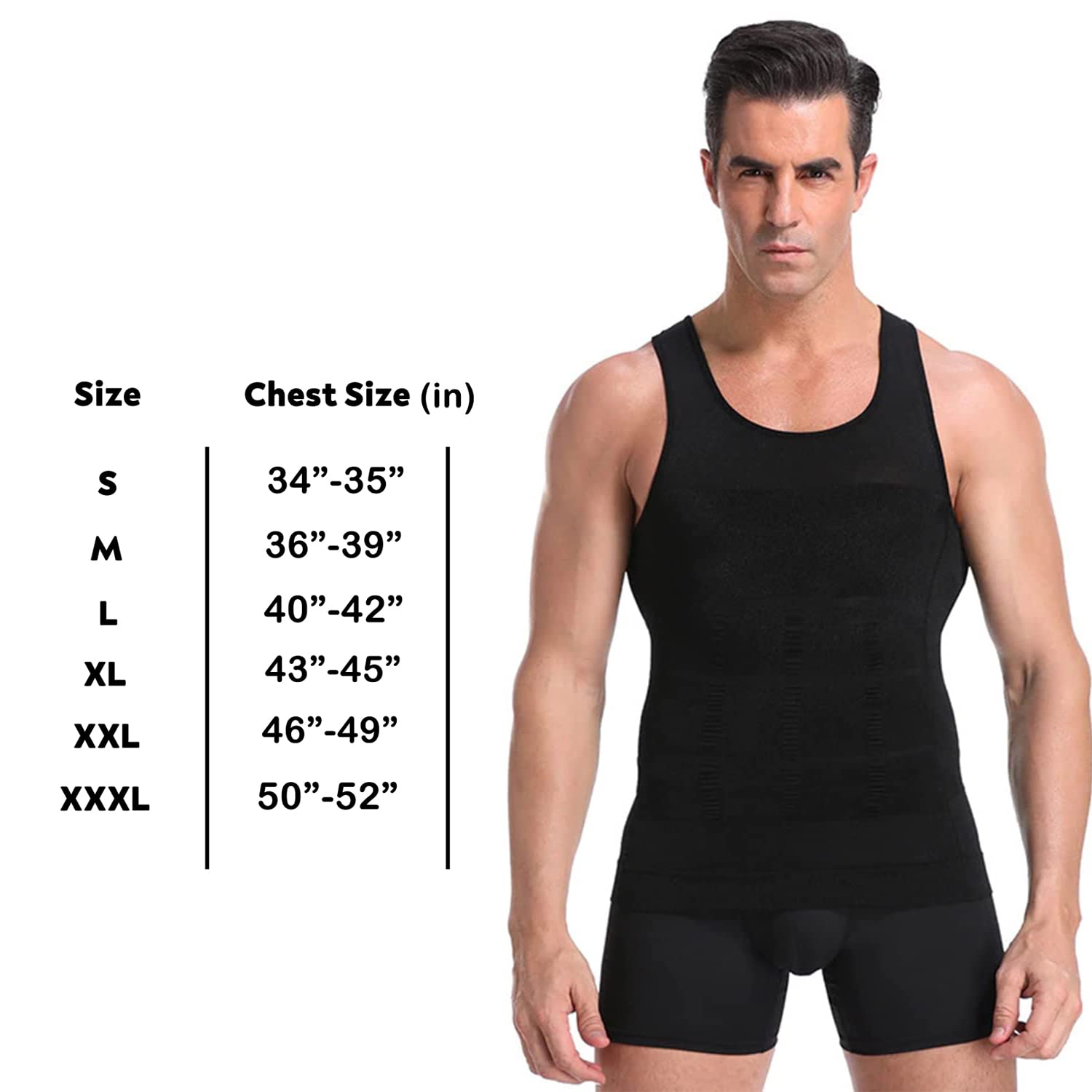 Men's Compression Vest - Black - Image 4