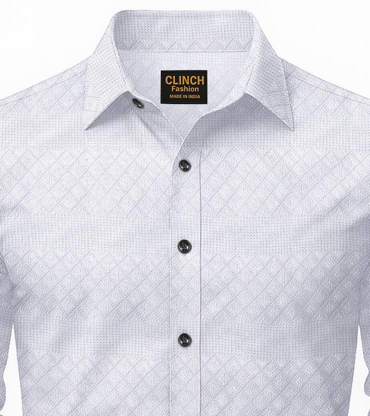 SOLY CLOTHING Men's White Linen Cotton Shirt - Image 4