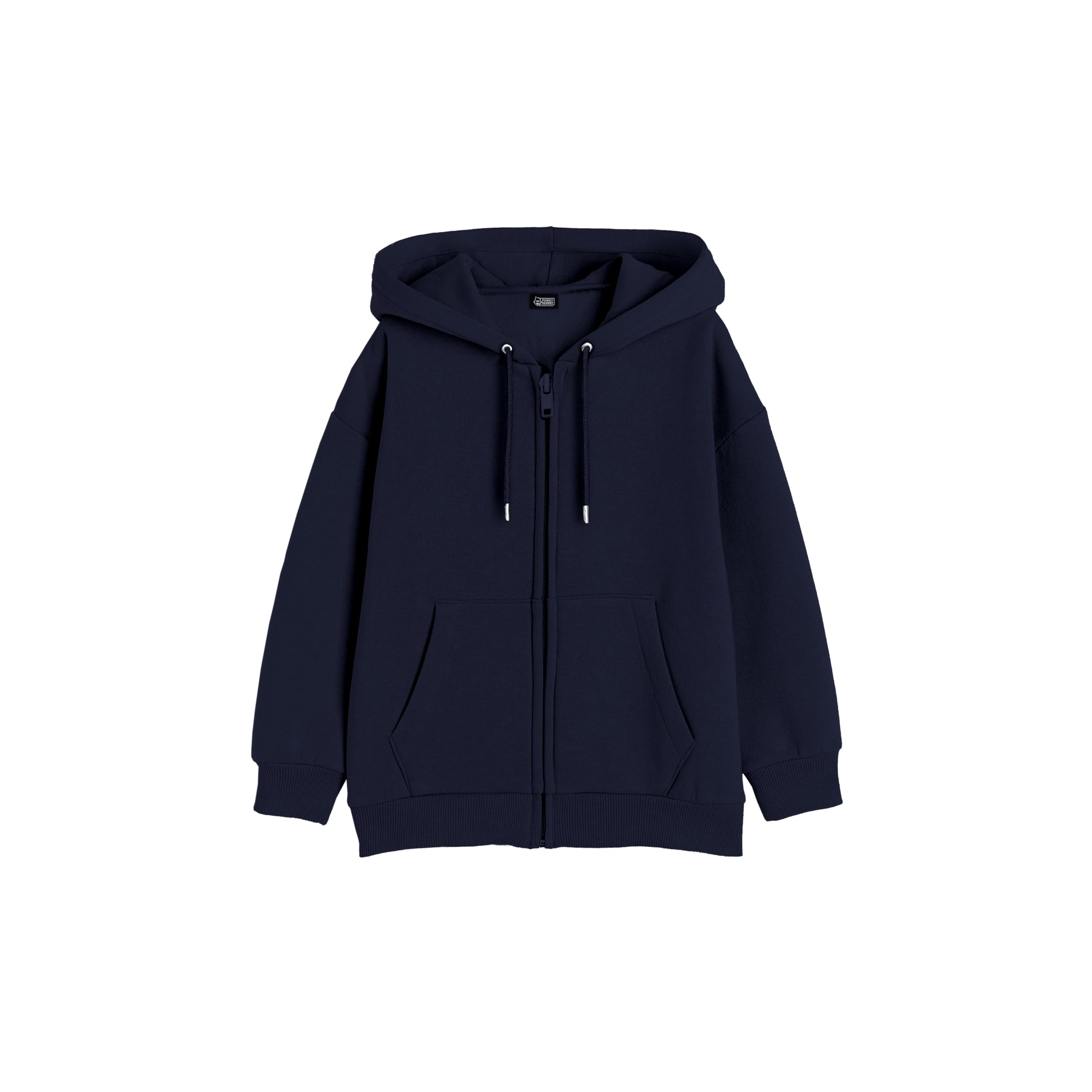 Funky Monkey Boys Navy Blue Zip-Up Hoodie - Image 2